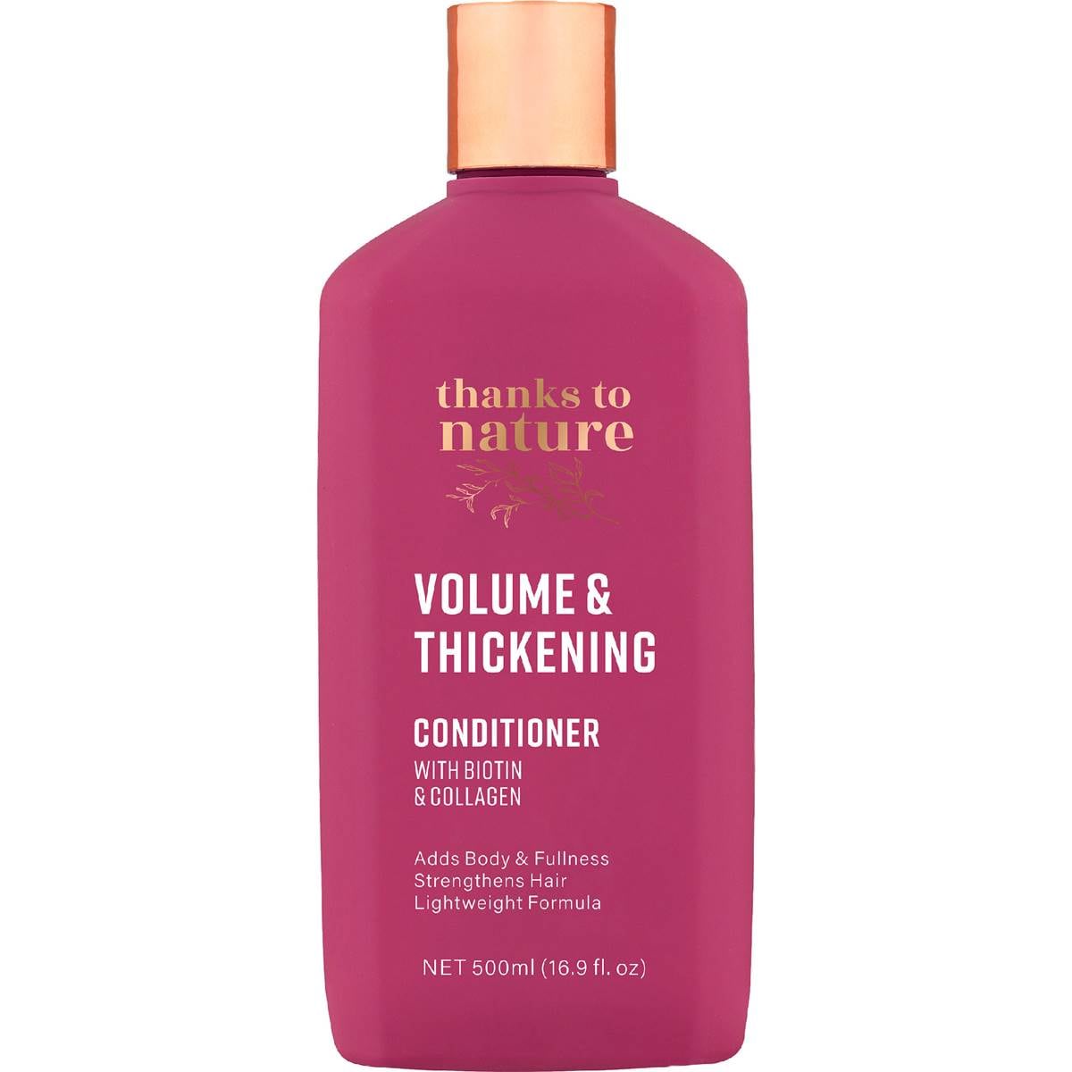 Thanks To Nature Volume Thickening Conditioner Biotin Collagen for Fine Hair 500mL