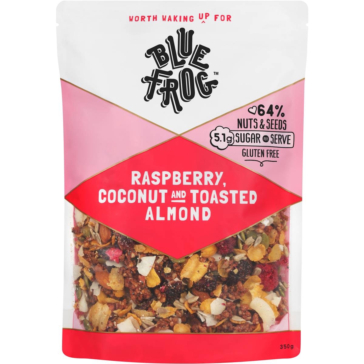 Calories in Blue Frog Raspberry, Coconut & Toasted Almond Muesli calcount