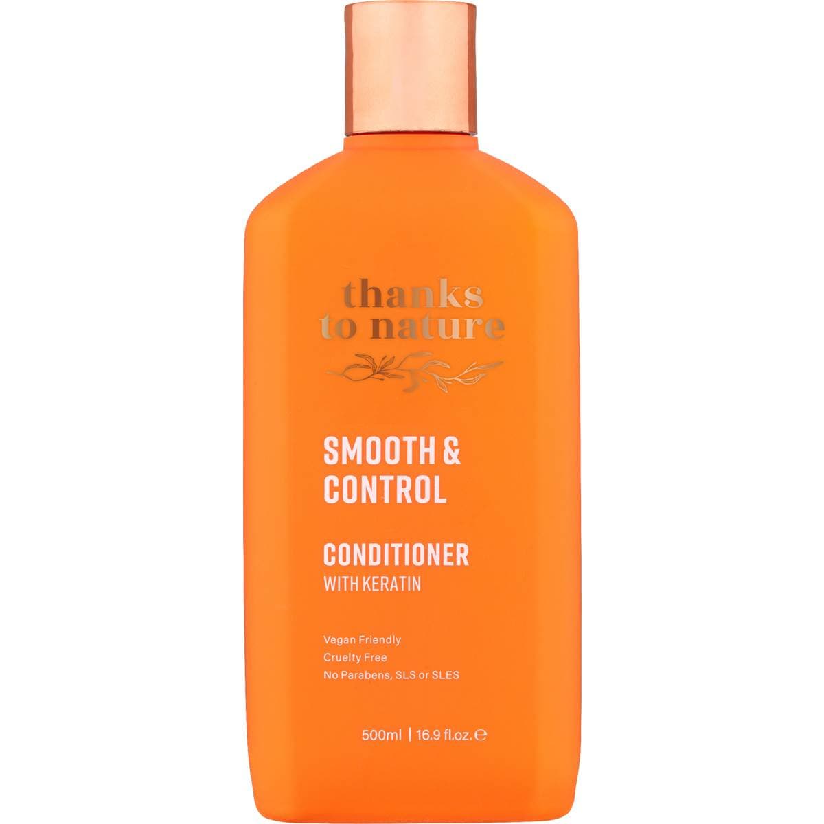 Thanks To Nature Smooth & Control Conditioner With Ketatin For Frizzy Hair 500mL