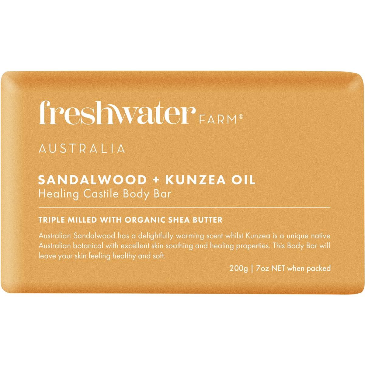 Freshwater Farm Australia Sandalwood Oil & Kunzea Soap Bar
