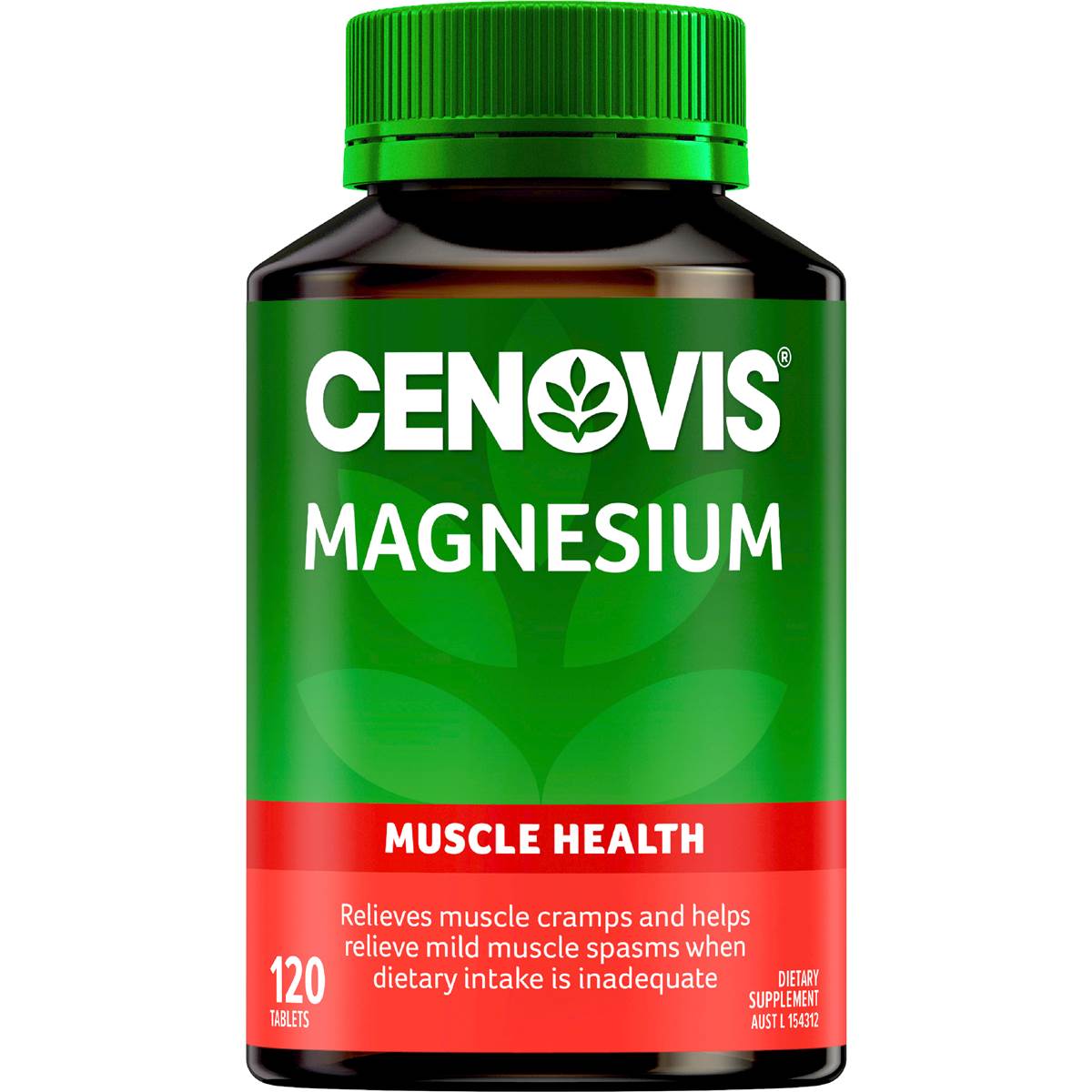 Cenovis Magnesium Tablets Muscle Health Supplement 120 pack