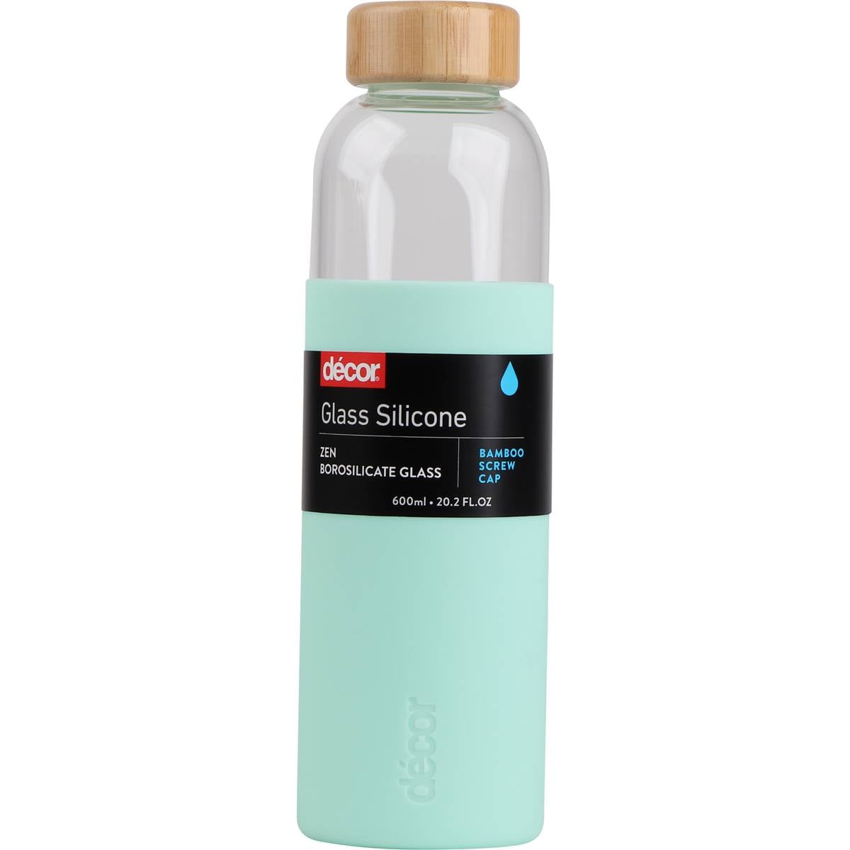 Decor Zen Glass Silicone Bottle Assorted 600mL each