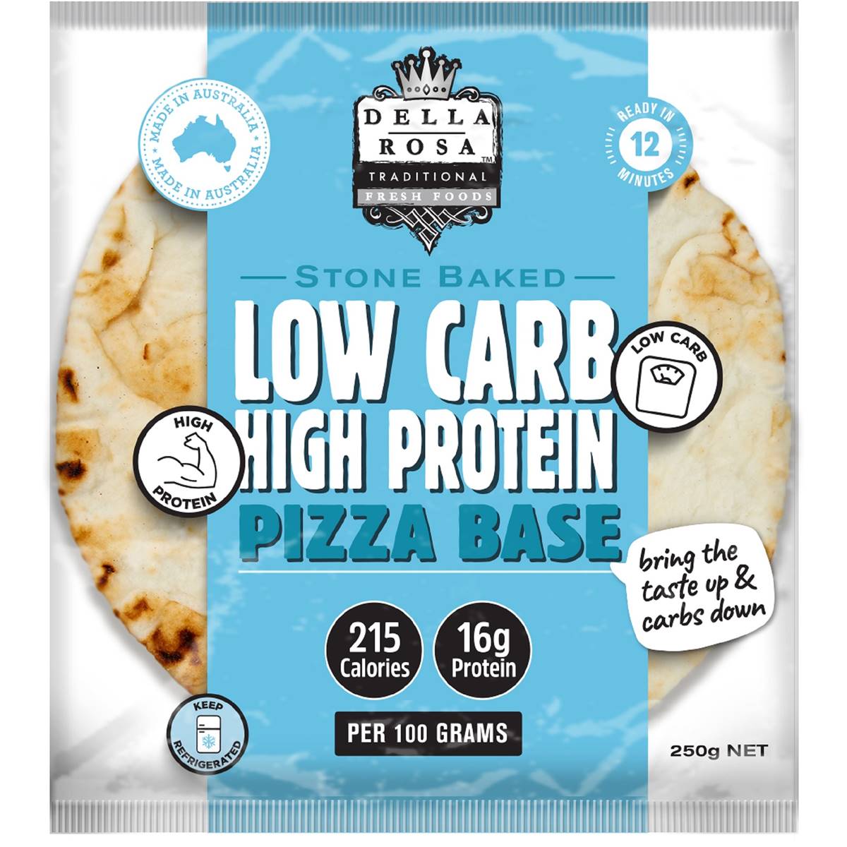 Della Rosa Low Carb High Protein Pizza Base