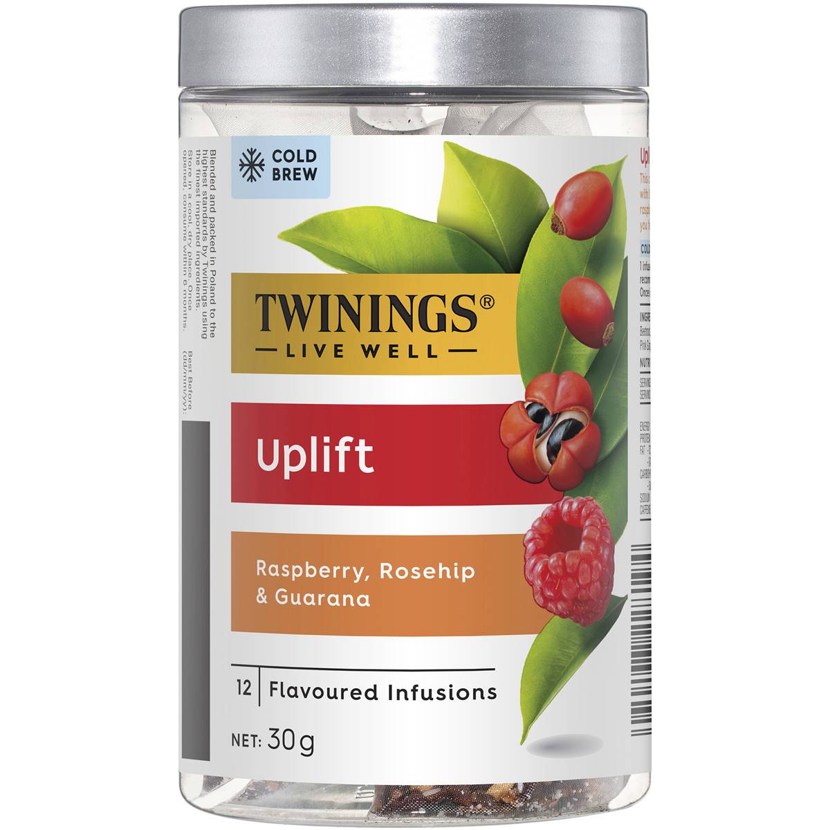 Calories in Twinings Live Well Uplift Cold Water Infusions