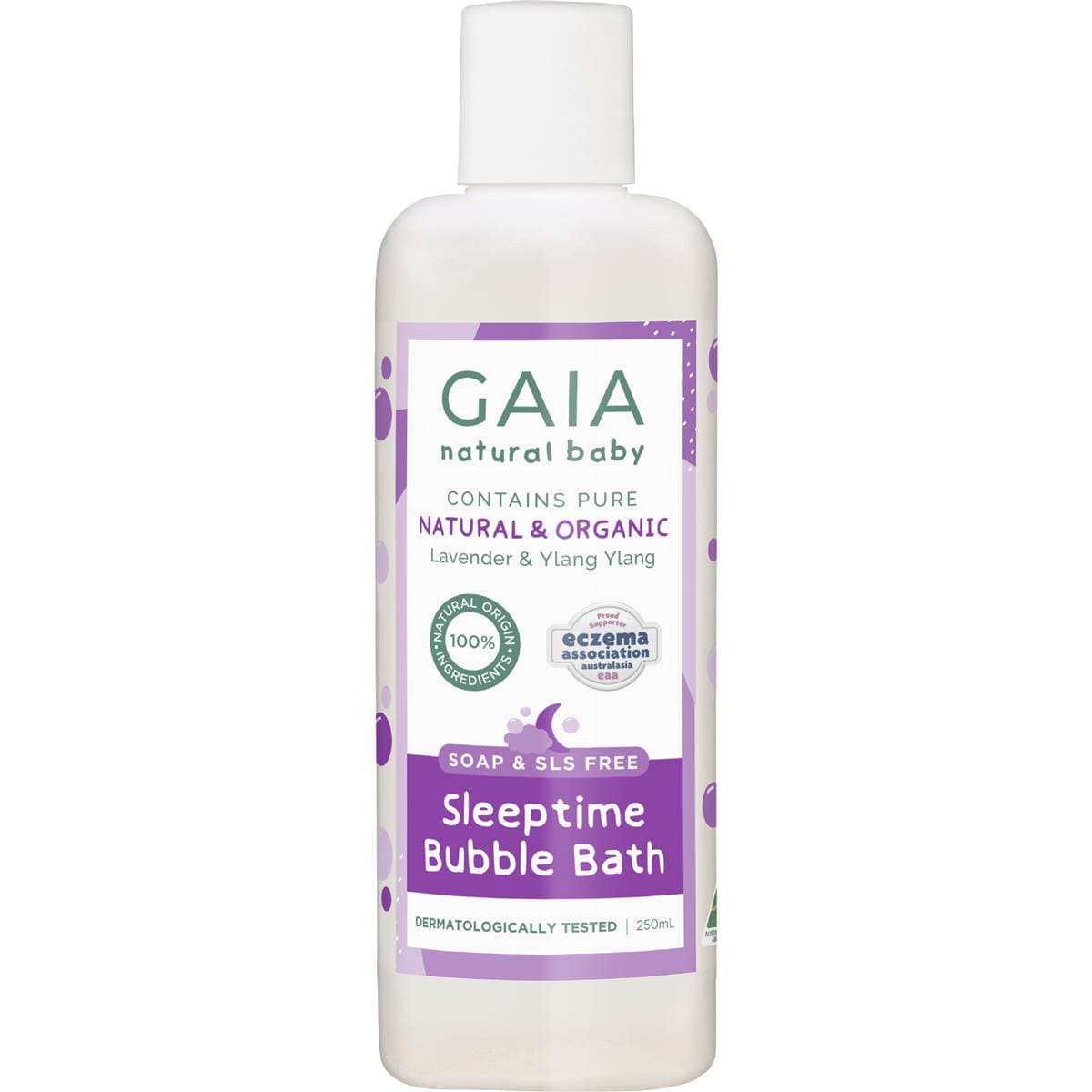 Gaia Natural Baby Sleeptime Bubble Bath 250mL