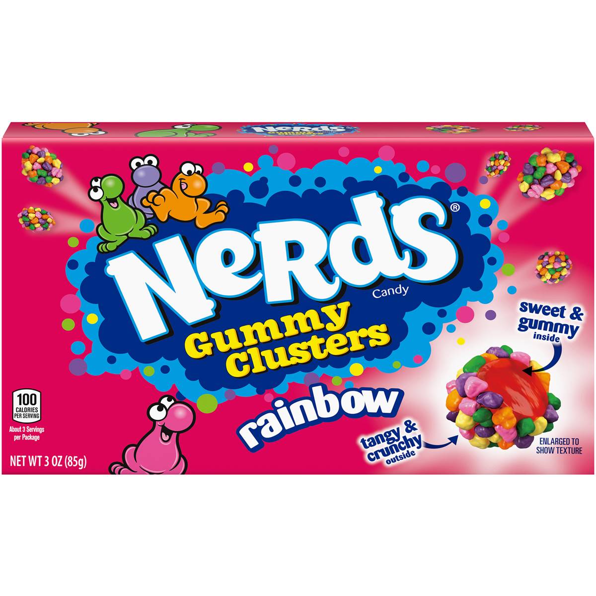 Calories in Nerds Gummy Clusters Rainbow Tangy & Crunchy