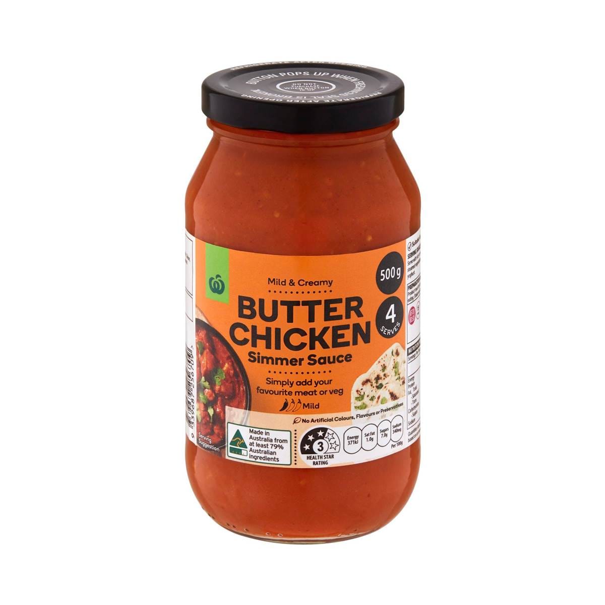 Woolworths Butter Chicken Simmer Sauce