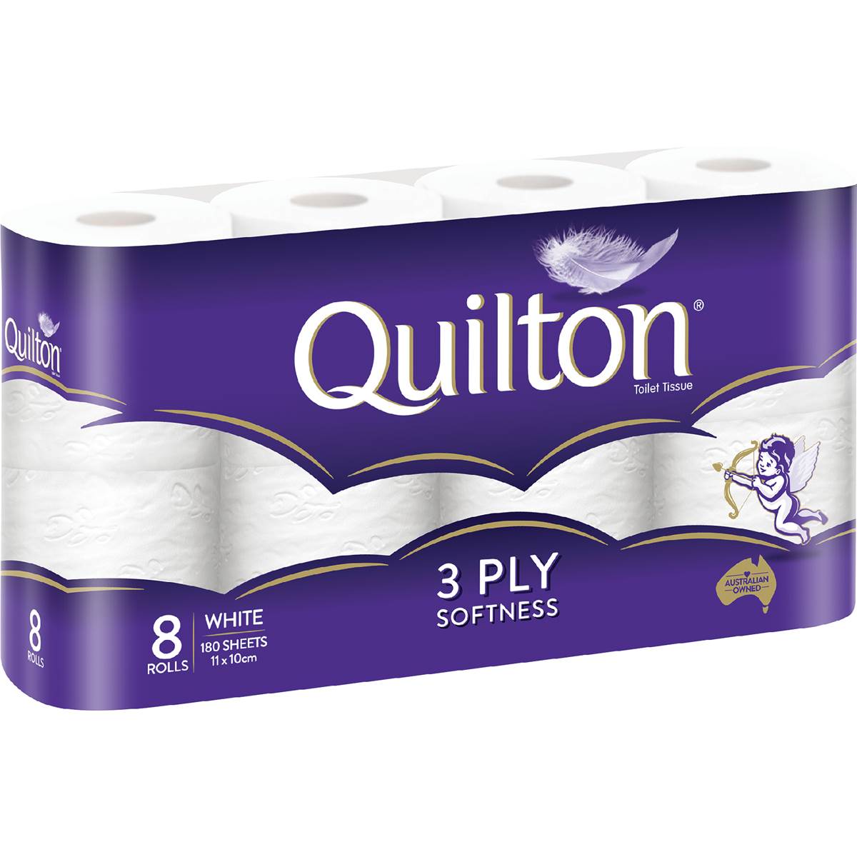 Quilton Classic 3 Ply Toilet Paper 8 pack