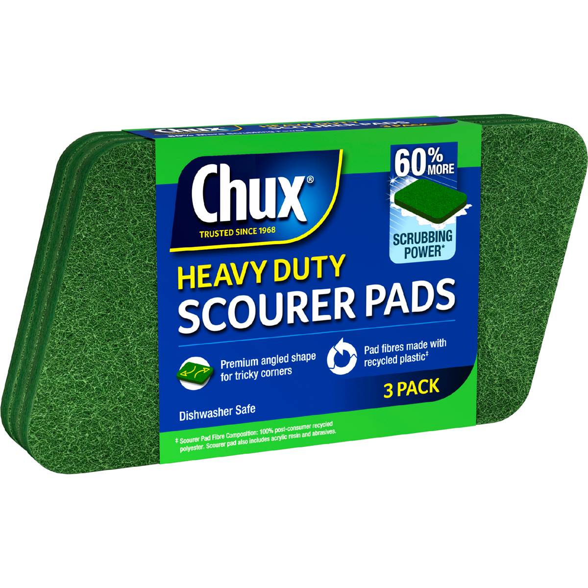 Chux Heavy Duty Scourer Pads 3 pack