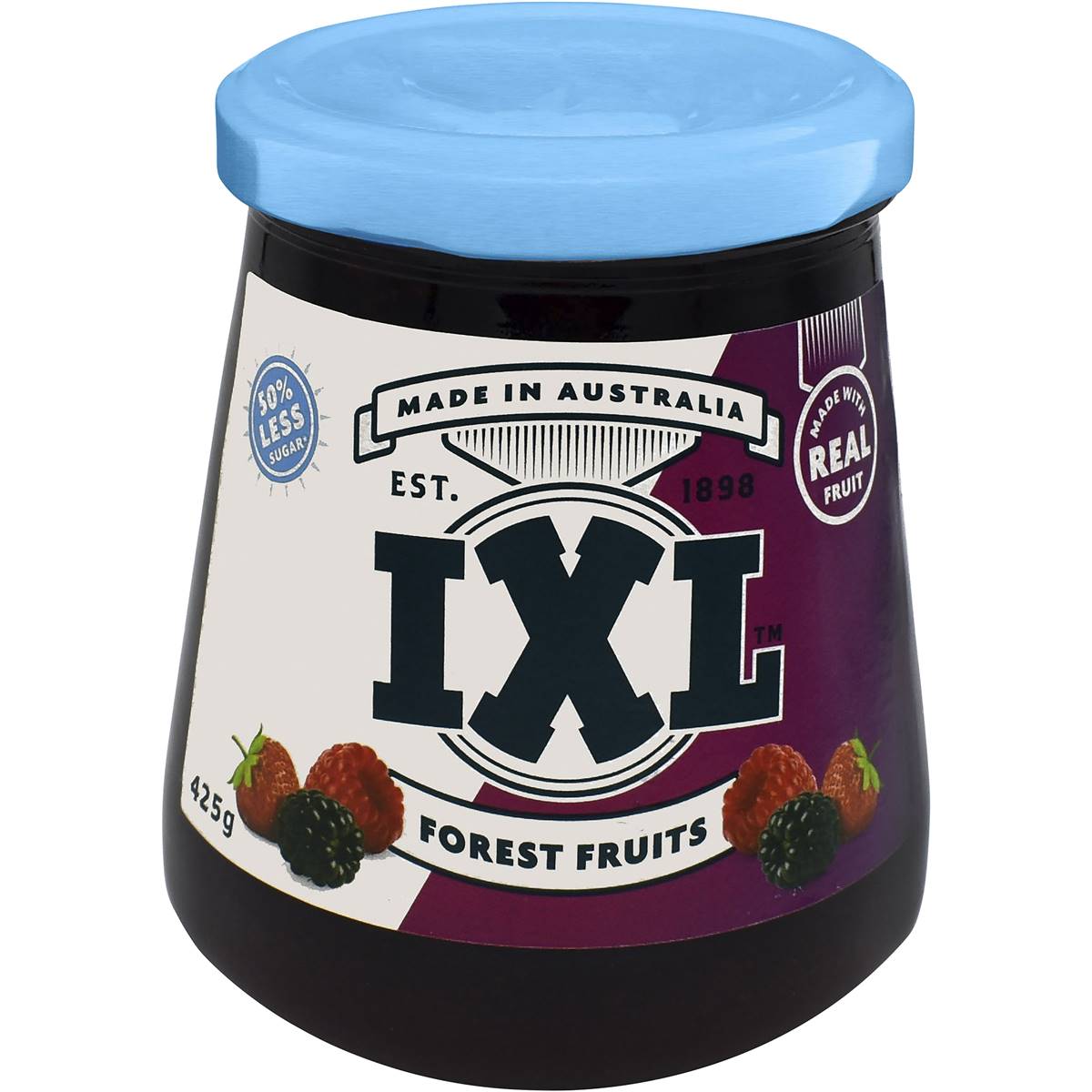 Calories in Ixl Reduced Sugar Forest Fruits Jam calcount