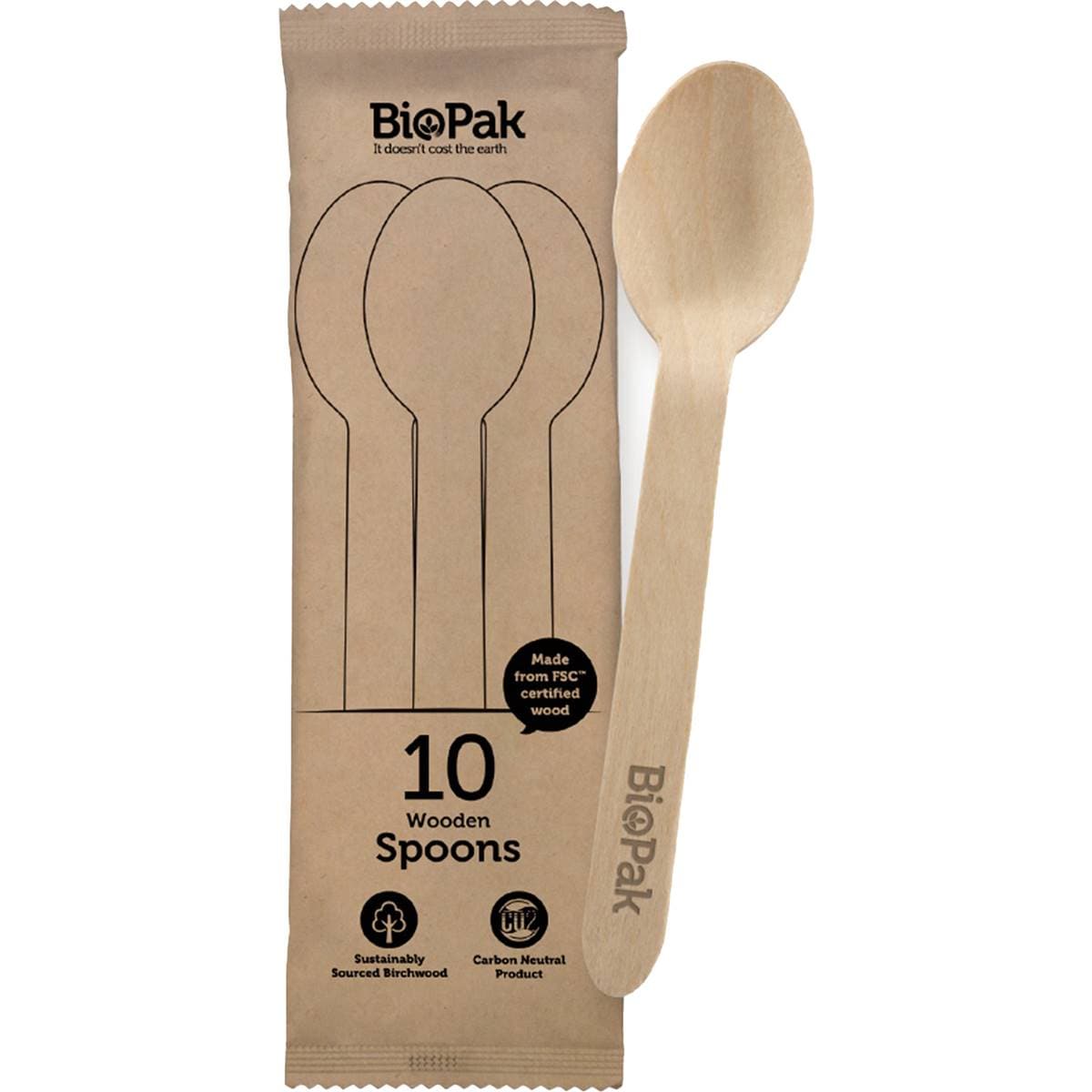 BioPak Wooden Spoons