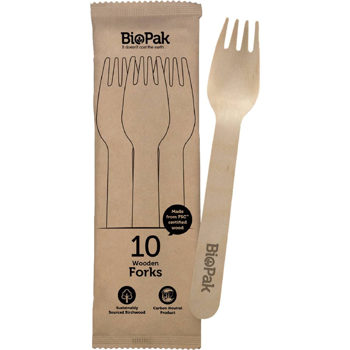 BioPak Wooden Forks