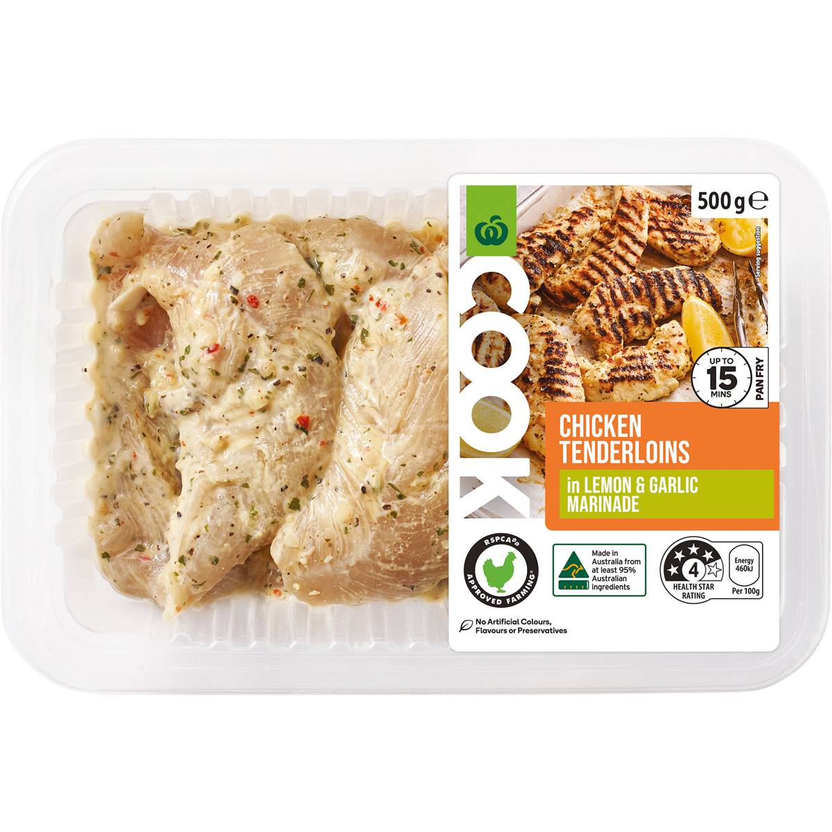 Calories in Woolworths Chicken Tenderloins calcount