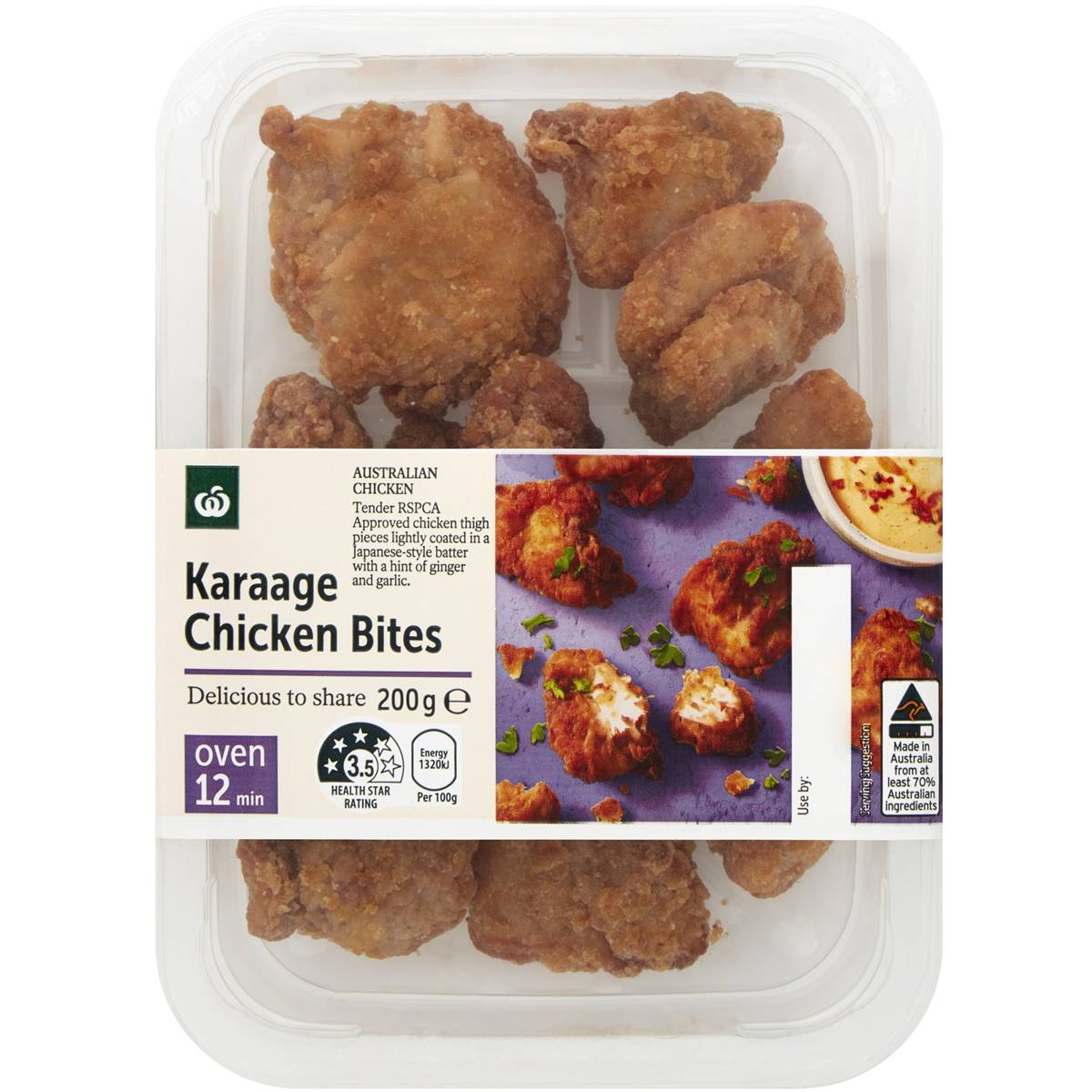 Calories in Woolworths Karaage Chicken Bites calcount