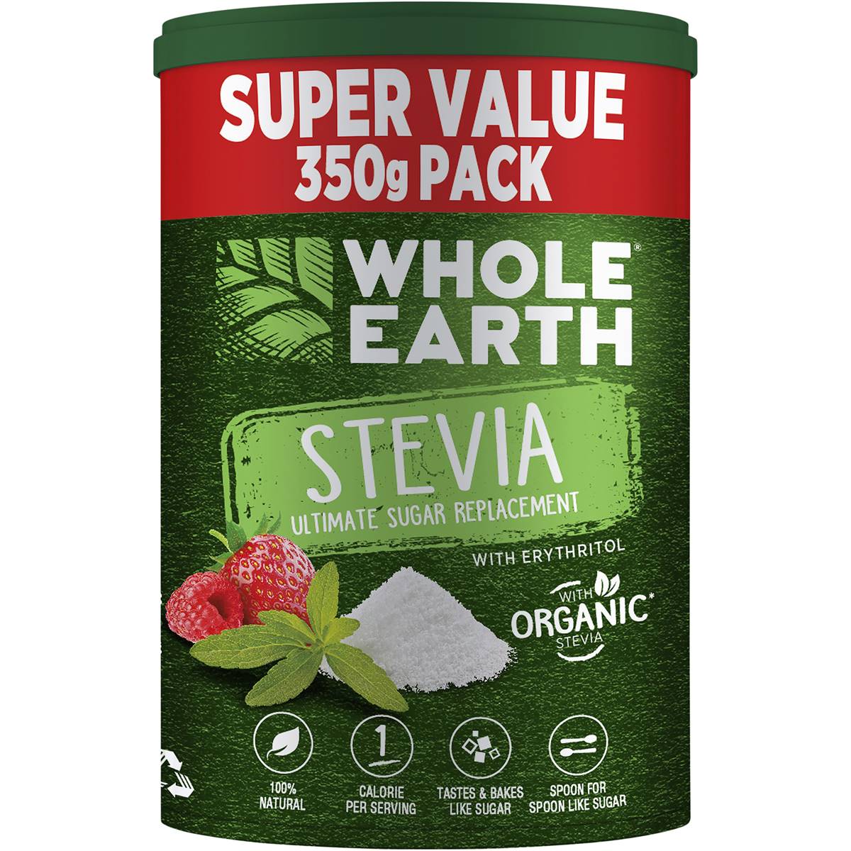 Whole Earth Stevia Sugar Replacement Super ValuePack 350g