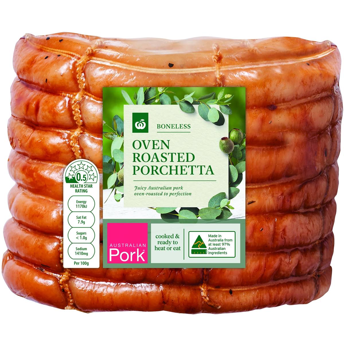 Calories in Woolworths Oven Roasted Porchetta