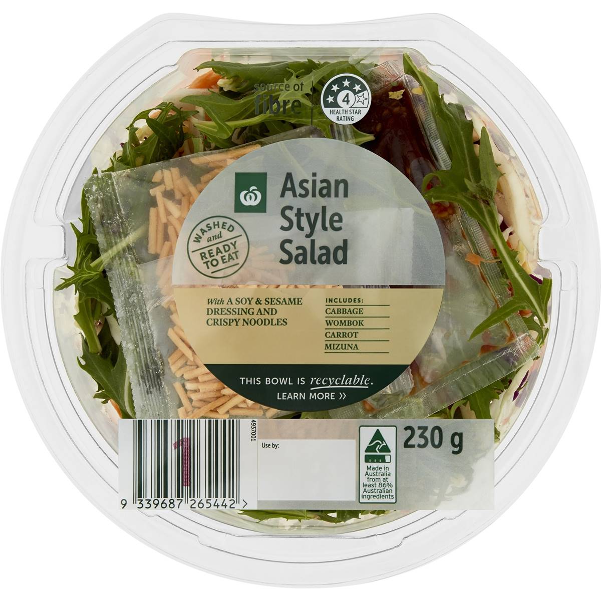 Calories in Woolworths Asian Salad Bowl