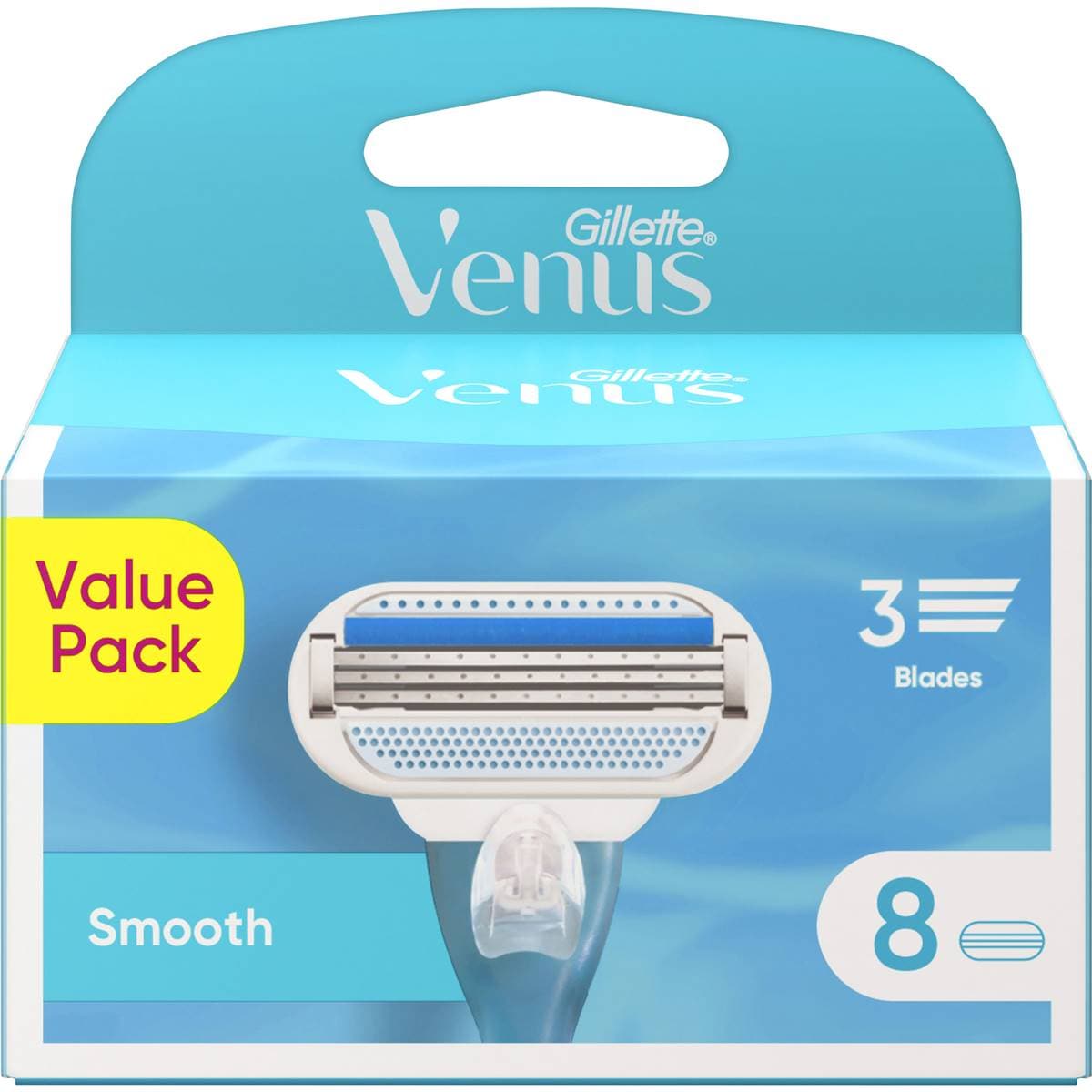 Gillette Venus Smooth Razor Blades 8 pack