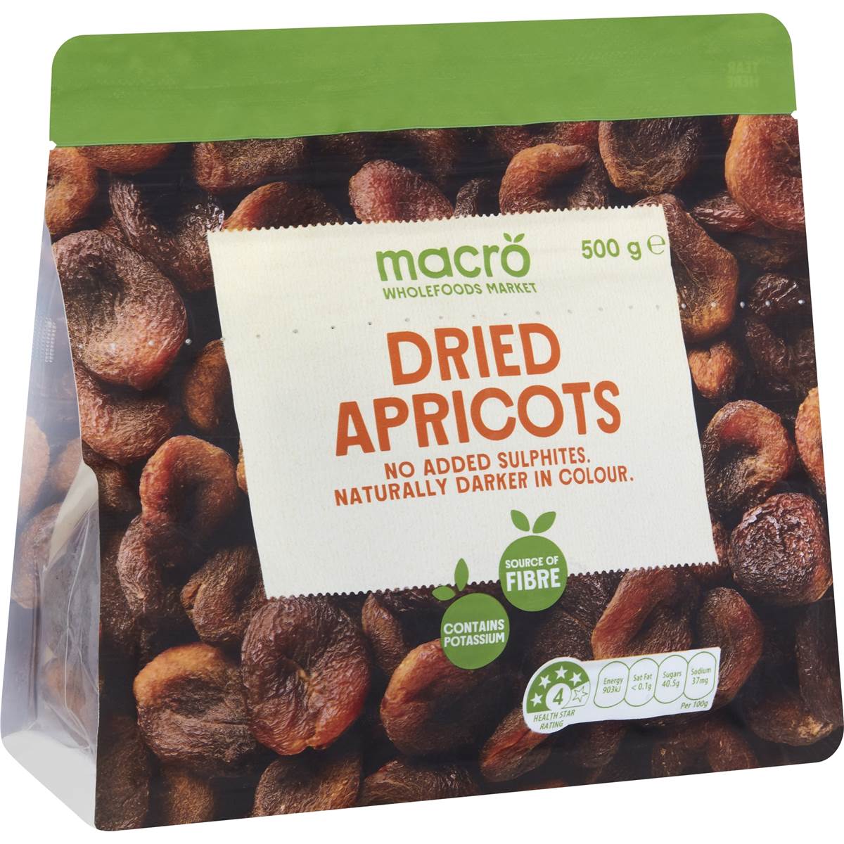 Macro Dried Apricots