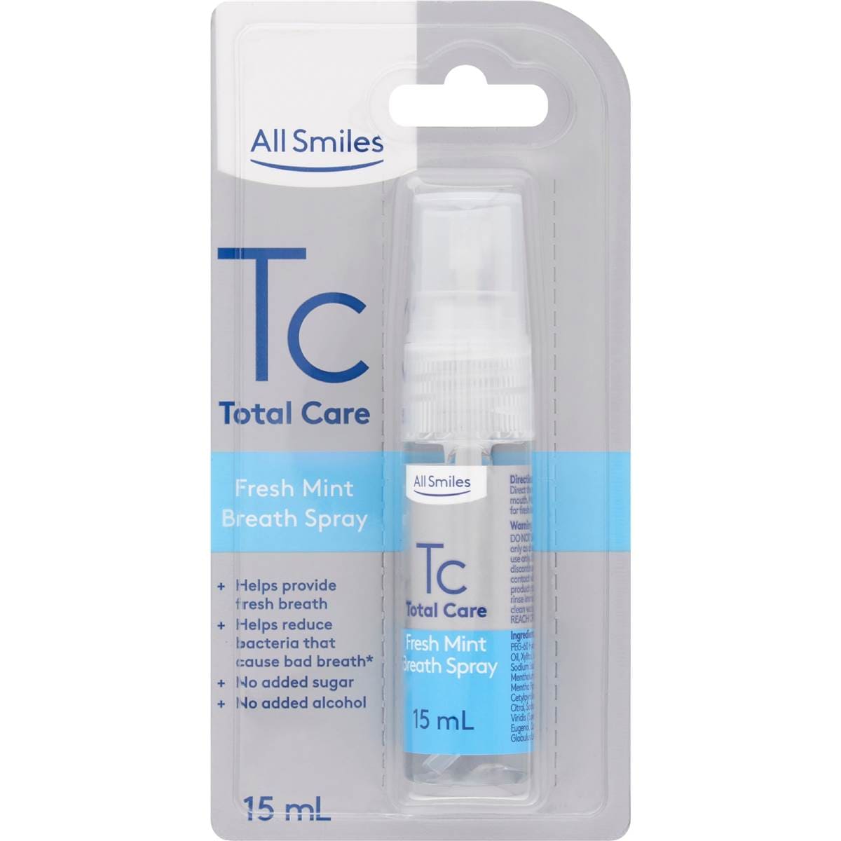All Smiles Total Care Fresh Mint Breath Spray