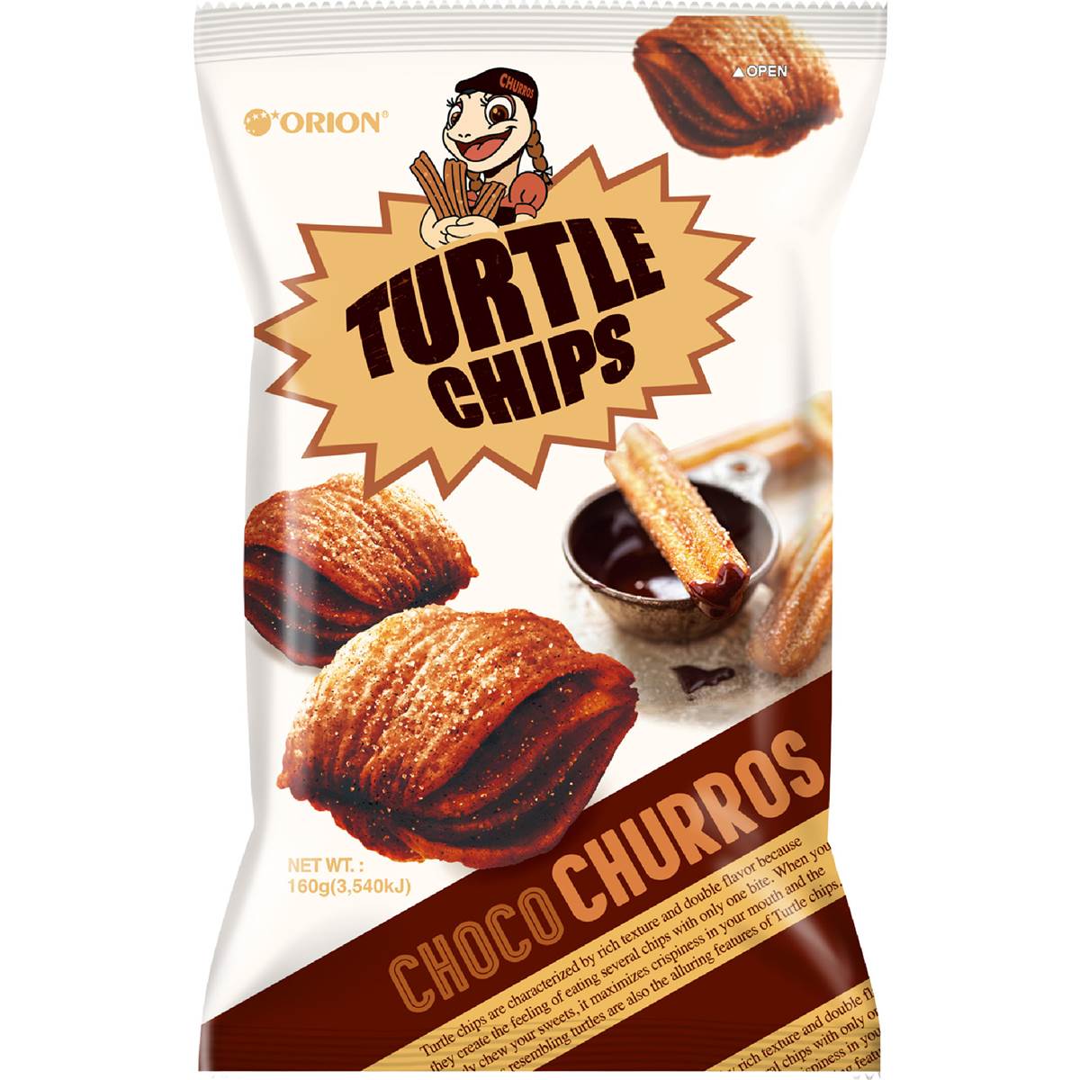 Orion Turtle Chips Choco Churros 160g – Woolworths