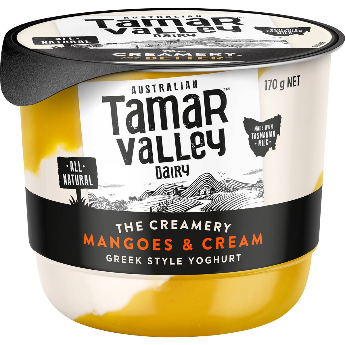 76 calories in Tamar Valley Yoghurt No Added Sugar Mango (100g) calcount