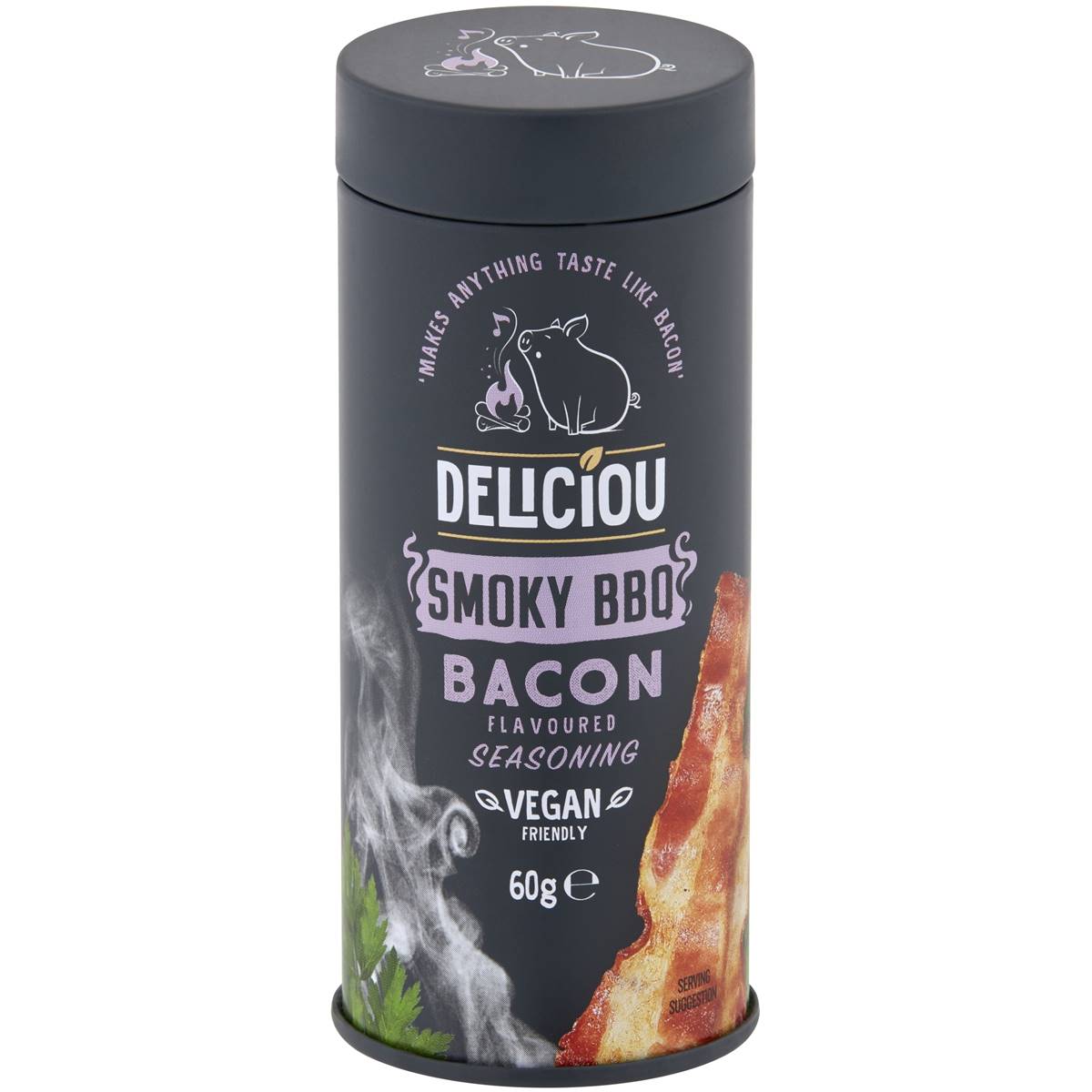 Calories in Deliciou Smoky Bbq Bacon Flavoured Seasoning calcount