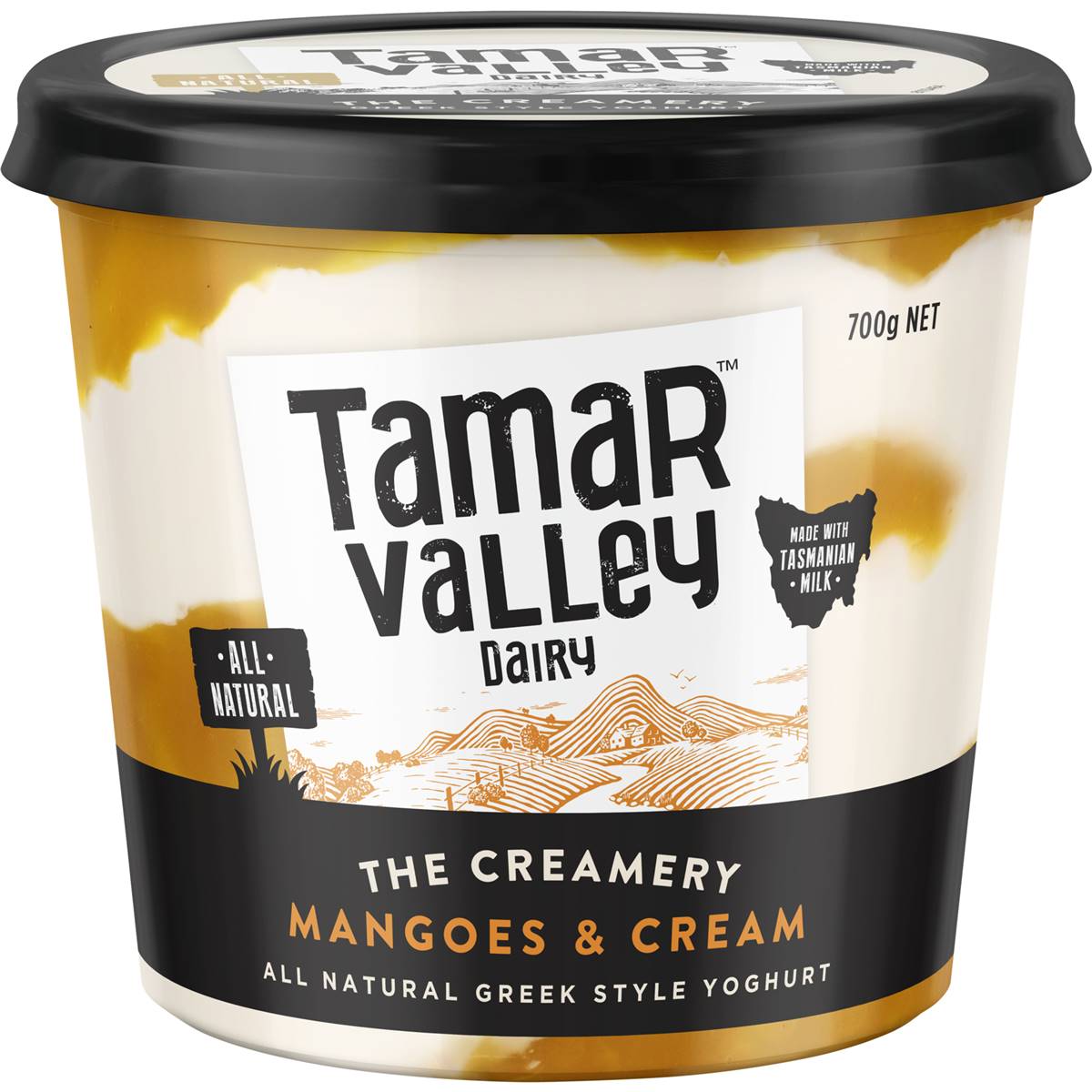 Calories in Tamar Valley Dairy Yoghurt Mango & Cream Yoghurt Mango & Cream