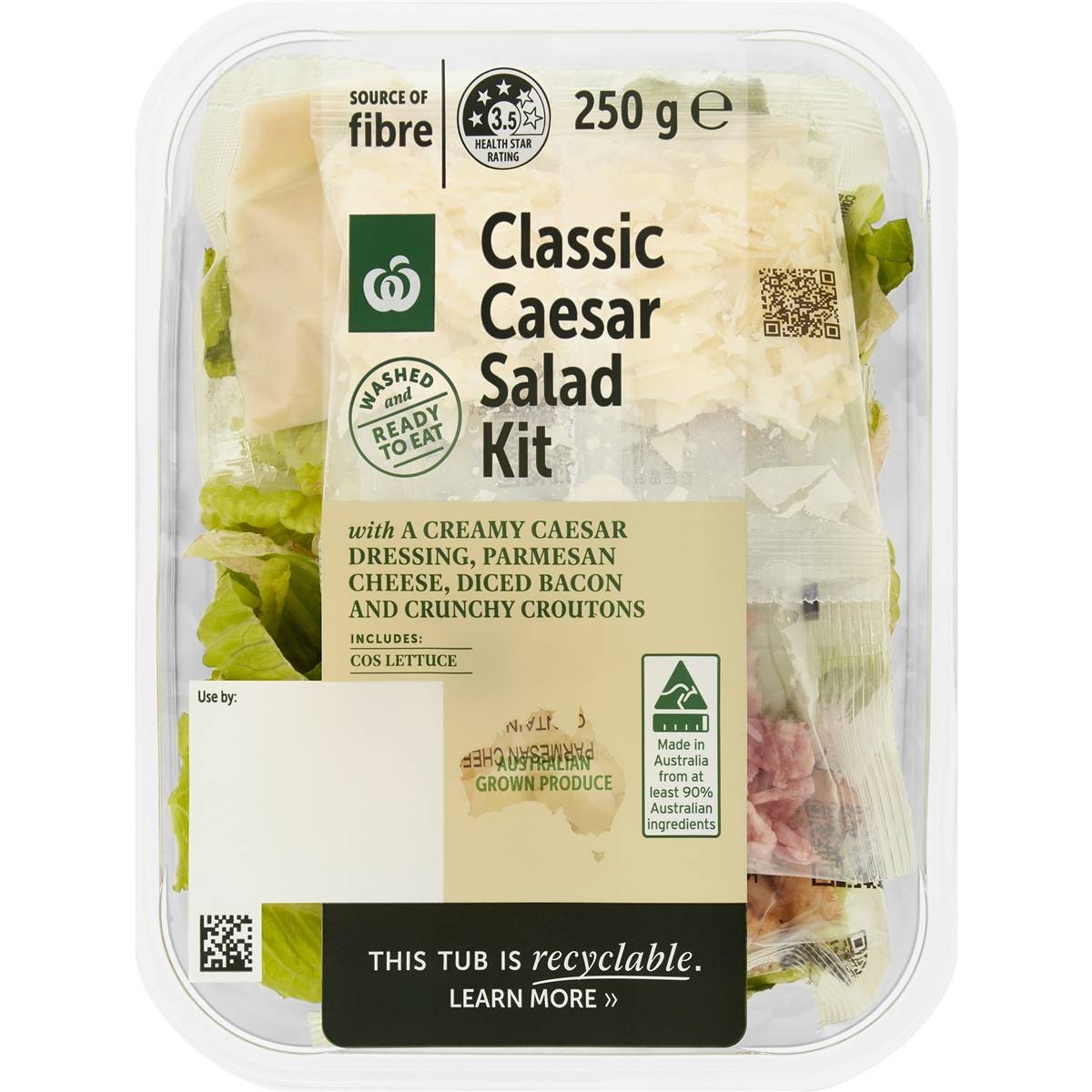 Calories in Woolworths Caesar Salad Kit Tub