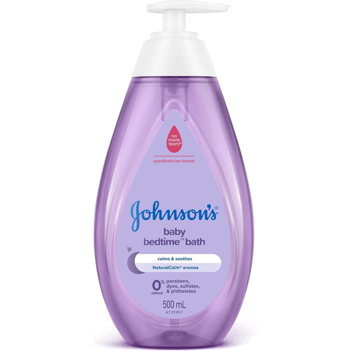 Johnson's Bedtime Gentle Calming Scented Tear Free Baby Bath 500mL