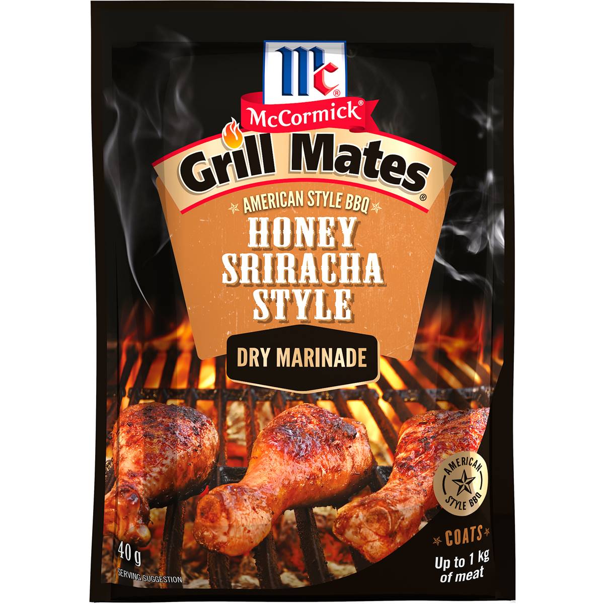 Calories in Mccormicks Grill Mates American Bbq Honey Sriracha calcount