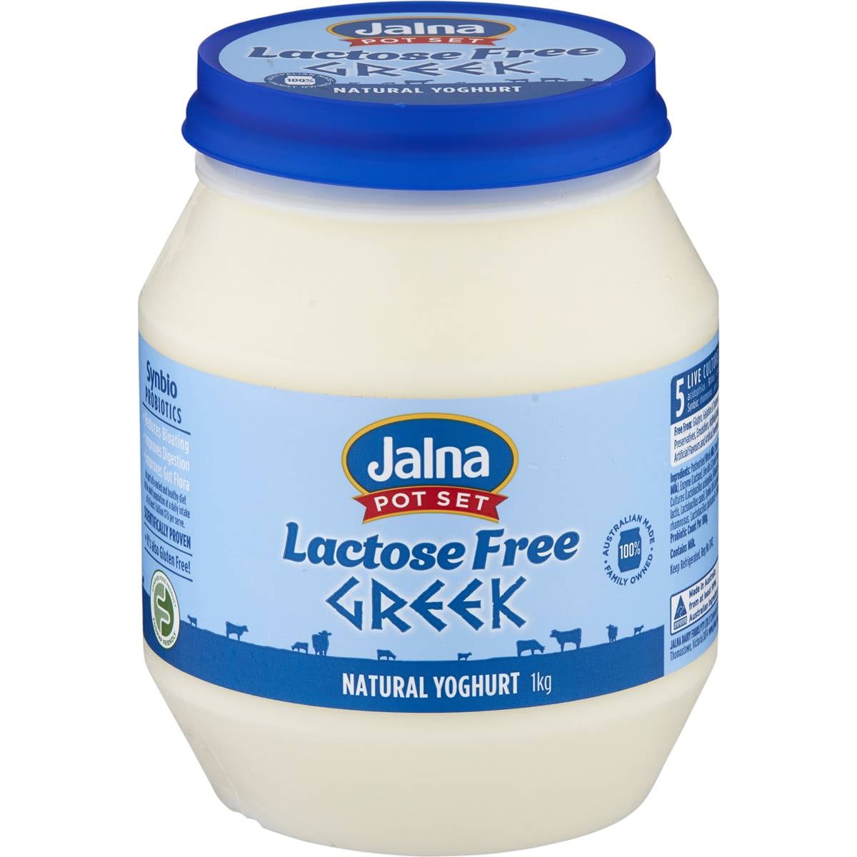 Calories in Jalna Lactose Free Yoghurt Greek Natural calcount