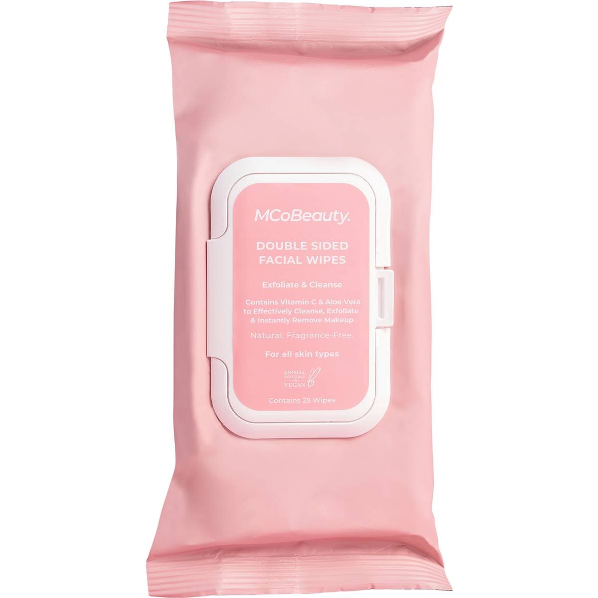 MCoBeauty Everyday Double-Sided Facial Wipes 25 pack