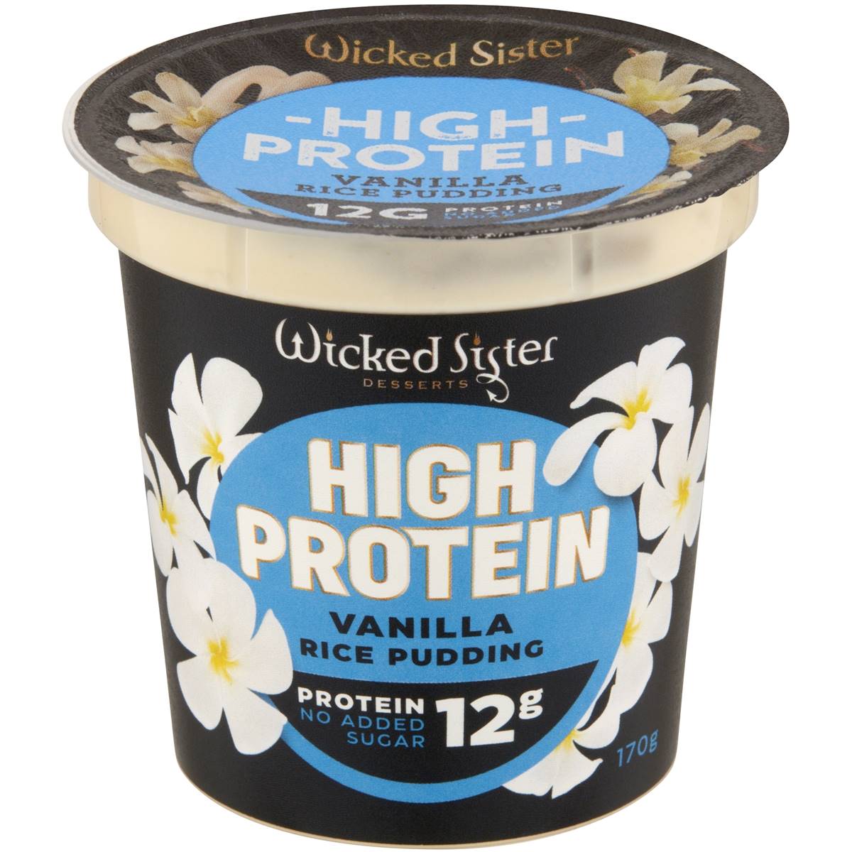 Calories in Wicked Sister High Protein Vanilla Rice Pudding