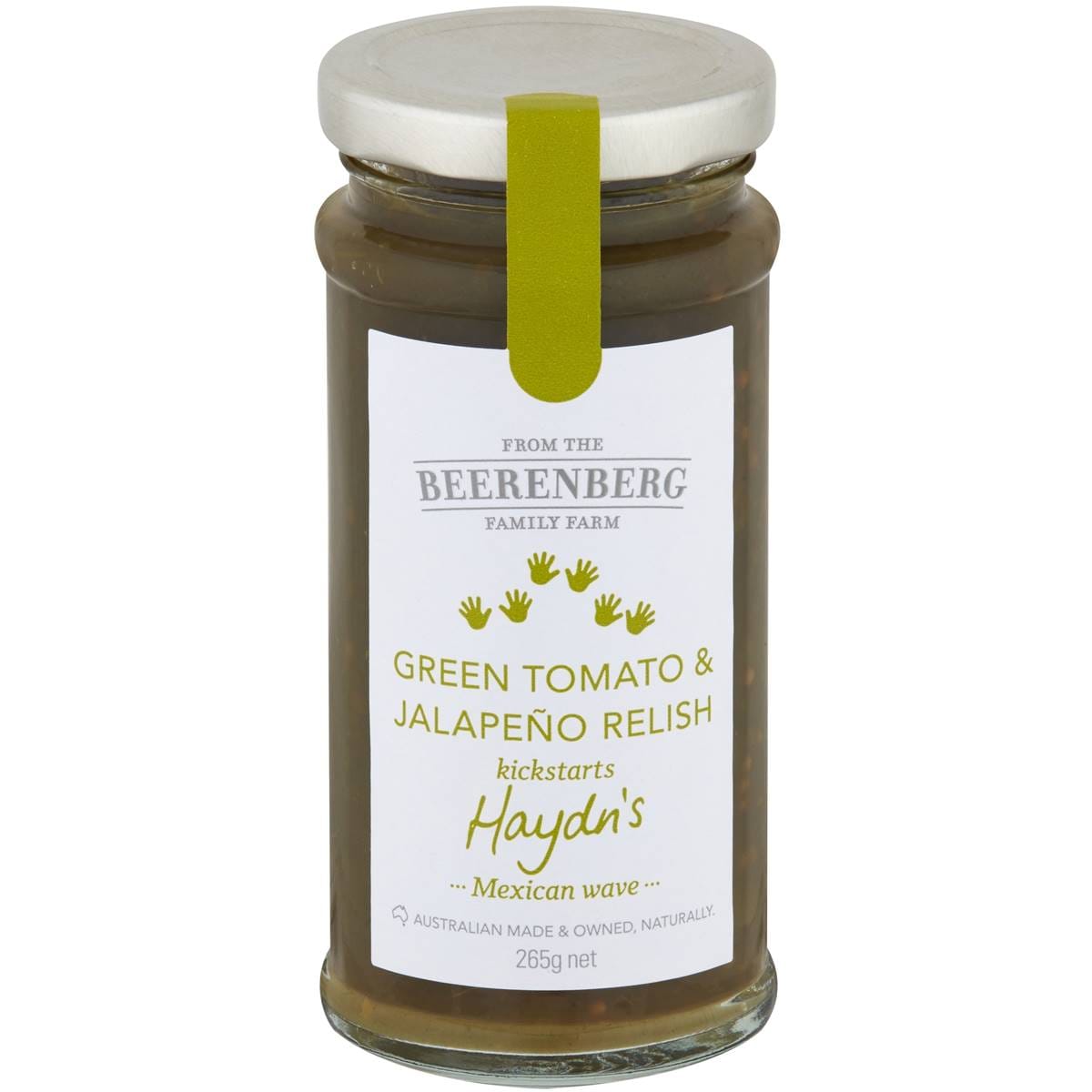 Calories in Beerenberg Green Tomato & Jalapeno Relish Calorie Counter Australia