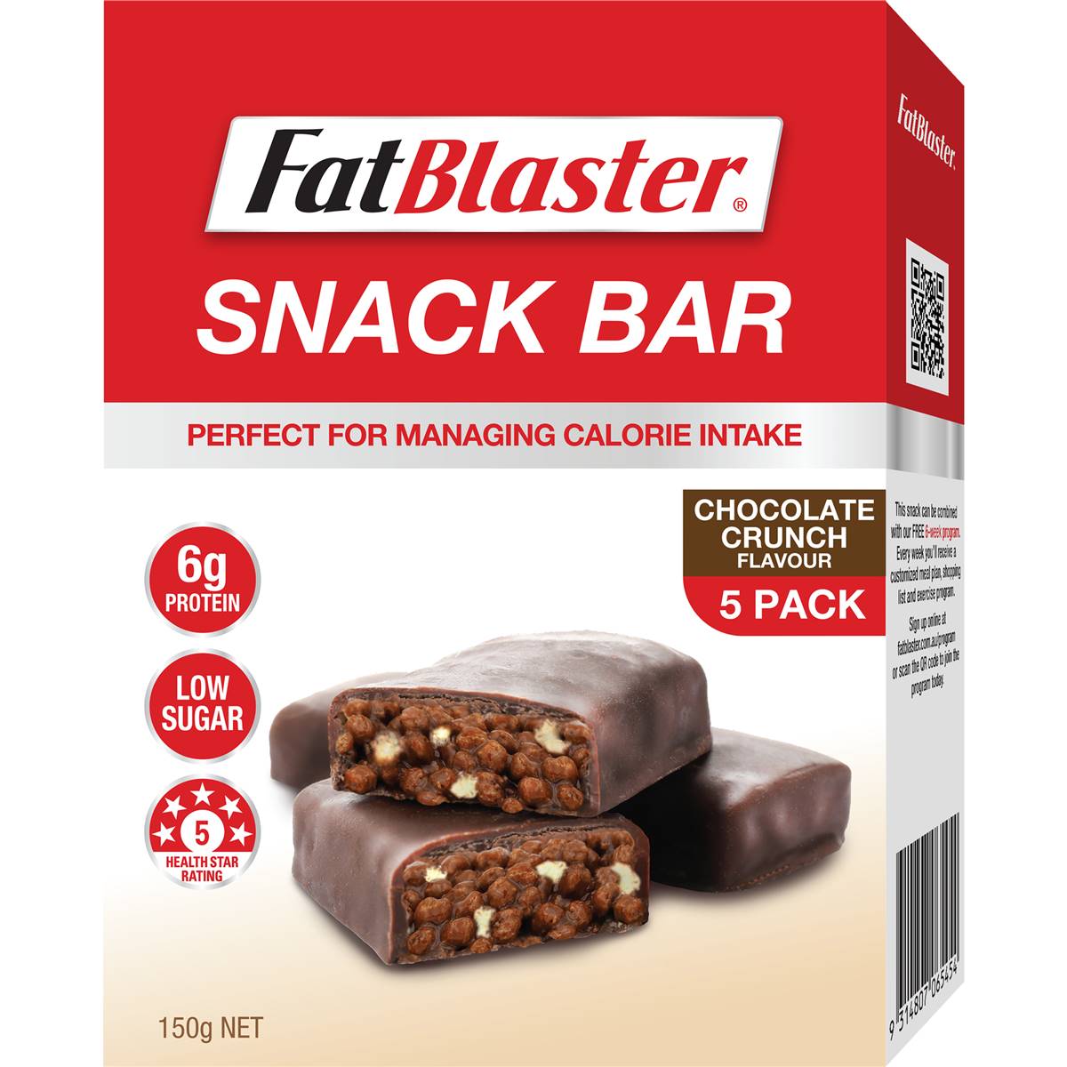 Calories in Fat Blaster Snack Bars Choc Caramel Calorie Counter Australia