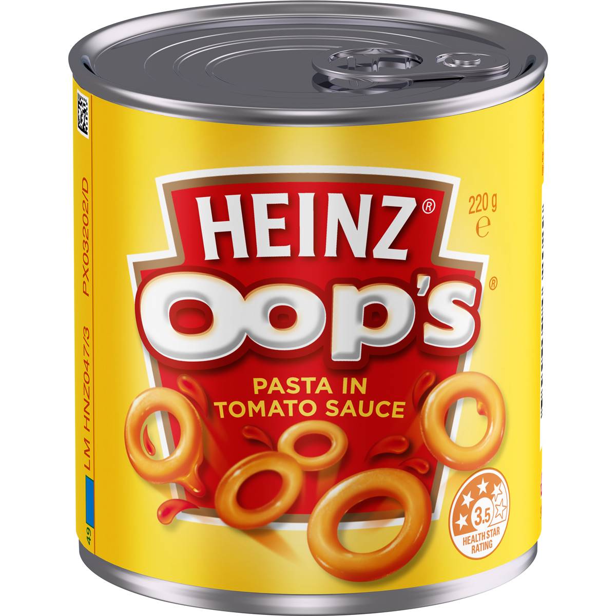 Calories in Heinz Oops Pasta In Tomato Sauce Oops In Tomato & Cheese Sauce calcount