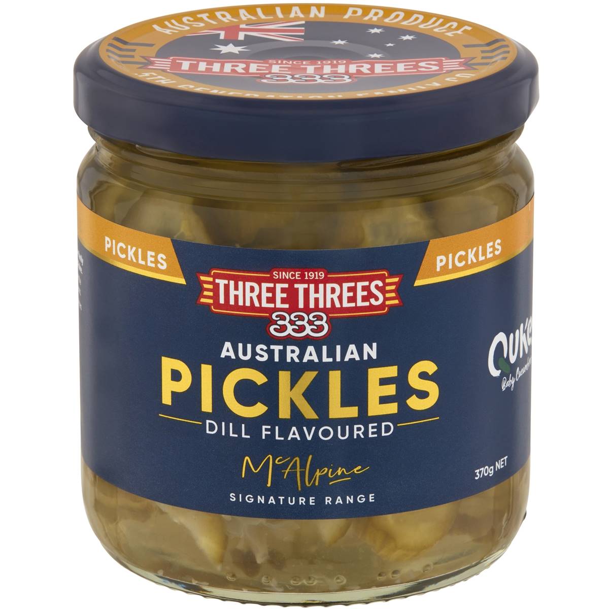 Calories in Three Threes Sweet Sliced Dill Pickles calcount