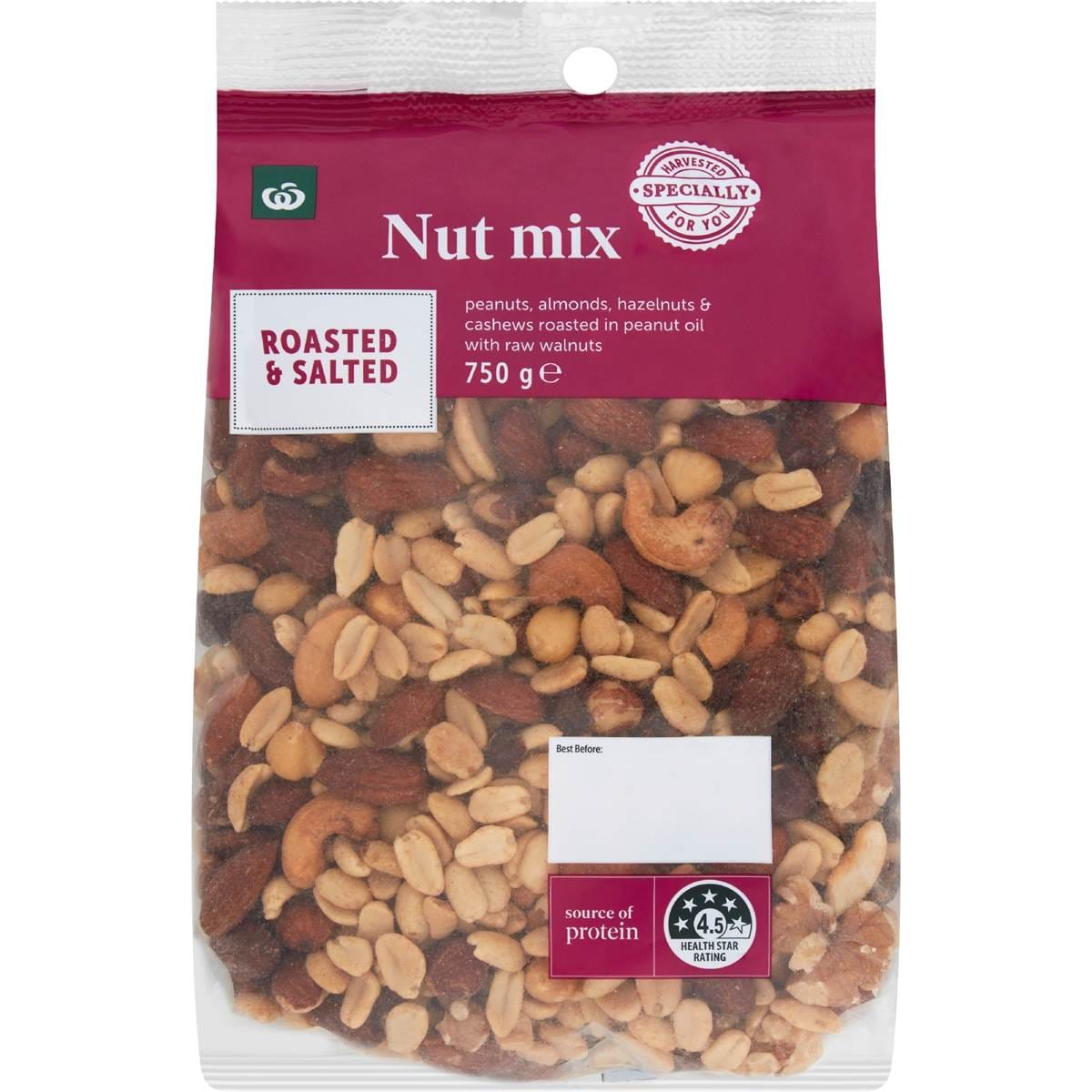 Woolworths Mixed Nuts Roasted & Salted