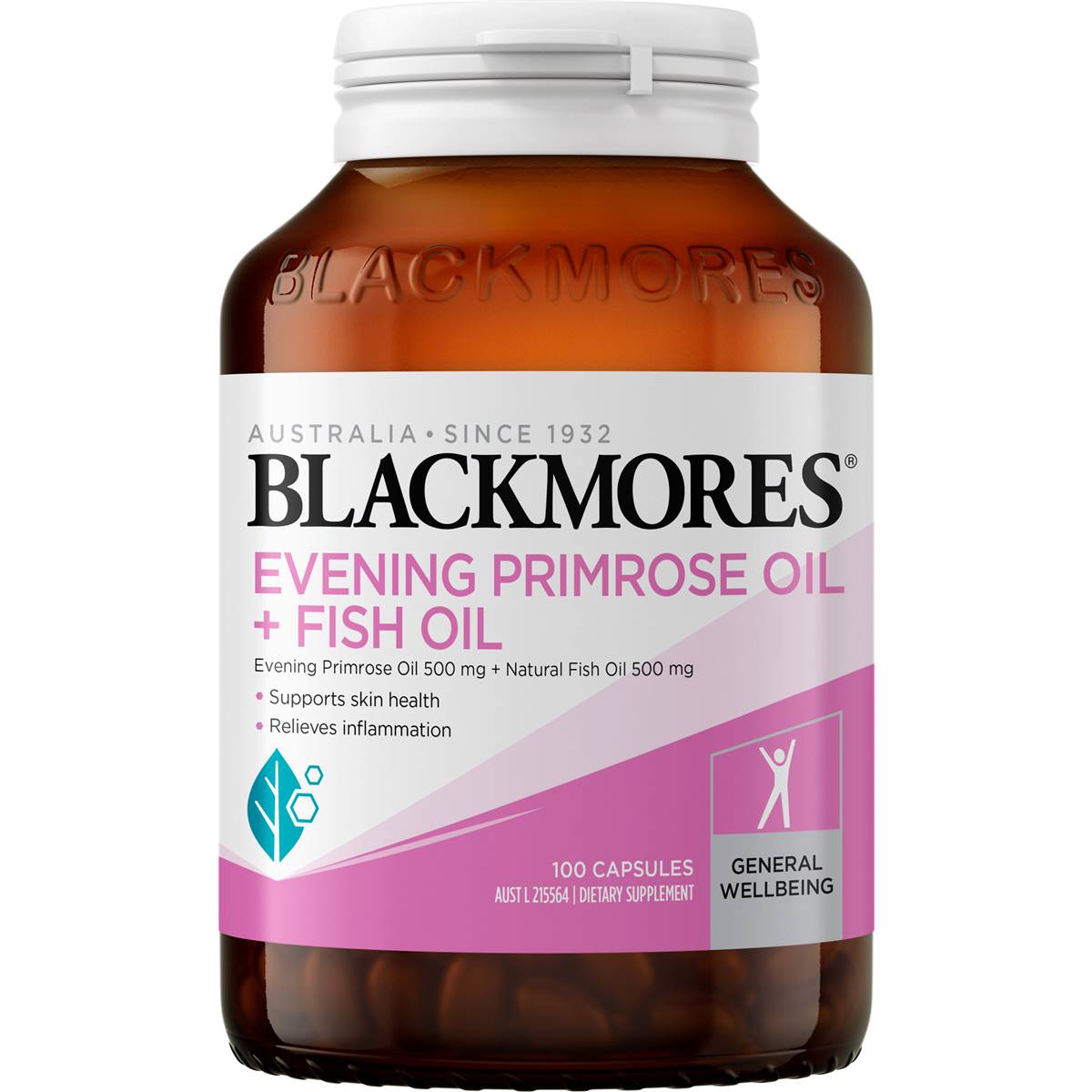 Blackmores Evening Primrose + Fish Oil Capsules 100 pack