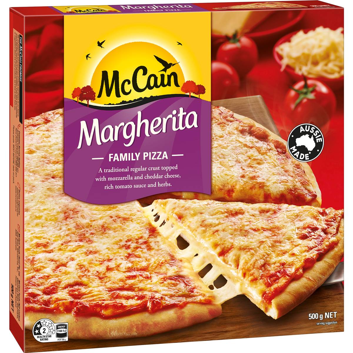 Calories in Mccain Pizza Margherita calcount