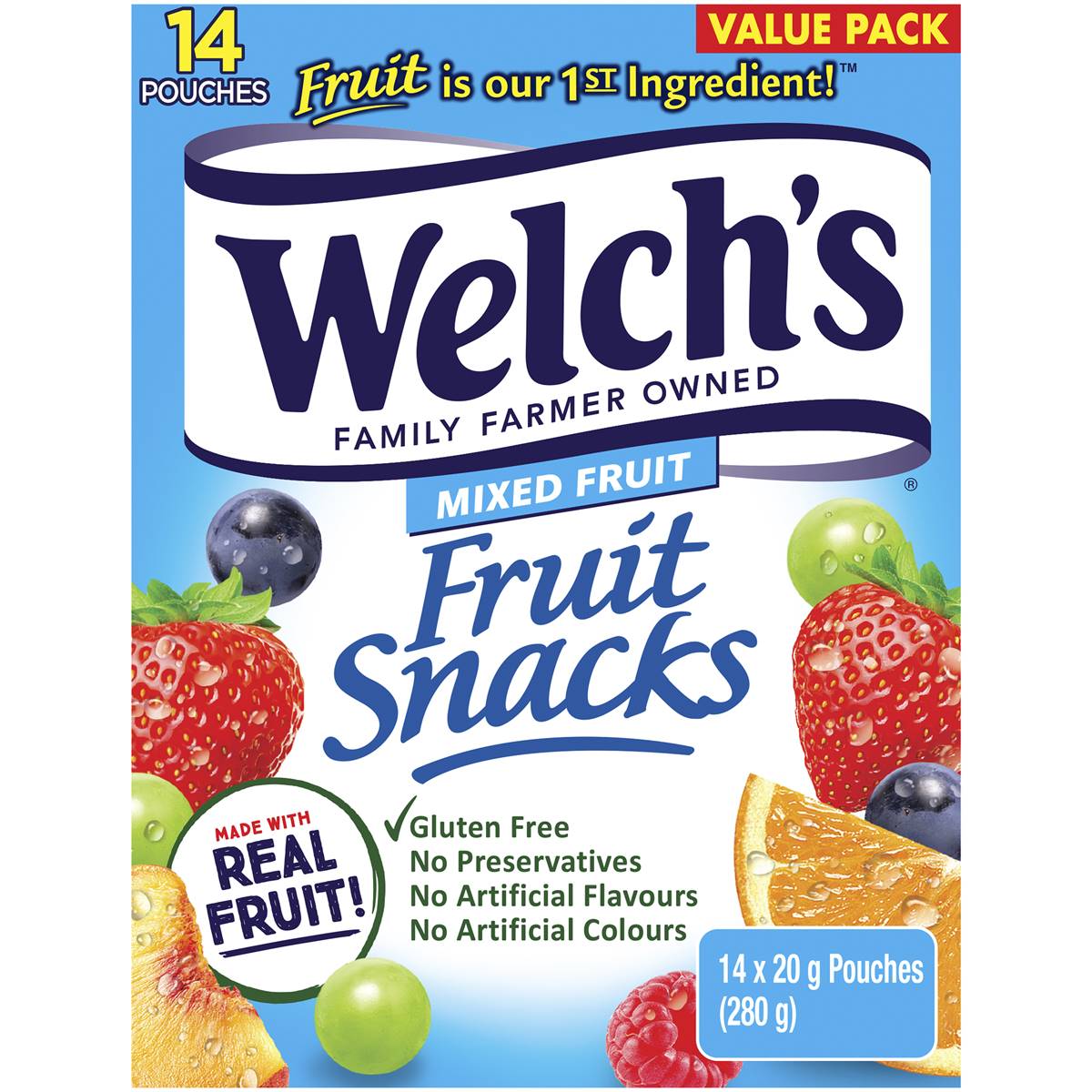 Calories in Welch's Fruit Snacks Mixed Fruits