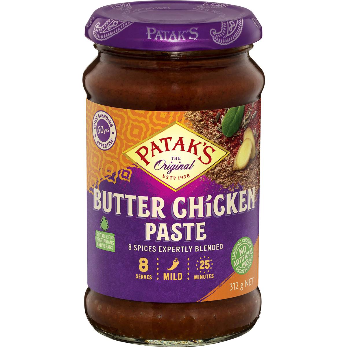 Calories in Patak's Butter Chicken Curry Paste Paste calcount