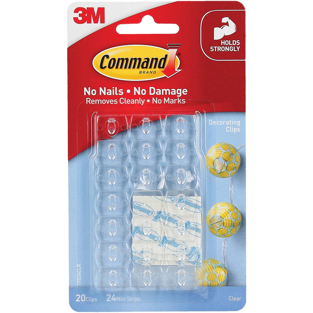3M Command Decorating Clips Clear