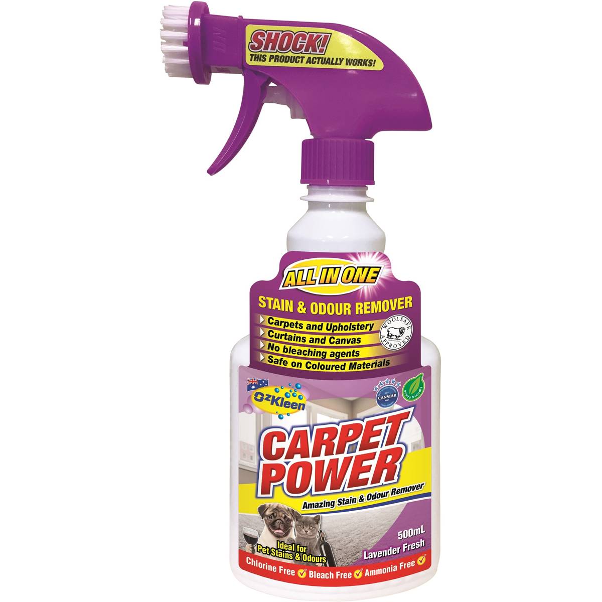 OzKleen Carpet Power Lavender Cleaner Trigger