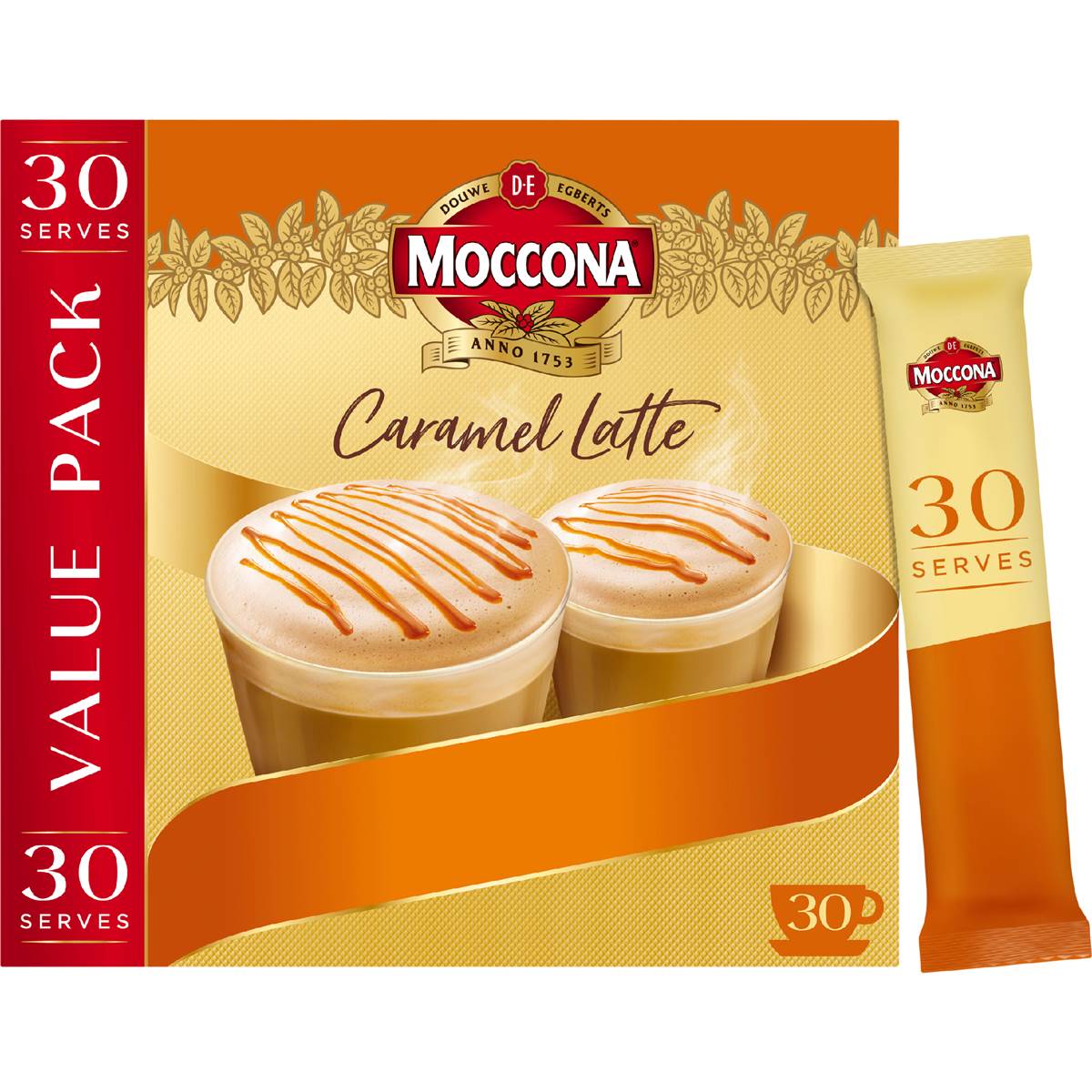 Calories in Moccona Caramel Latte Coffee Sachets calcount