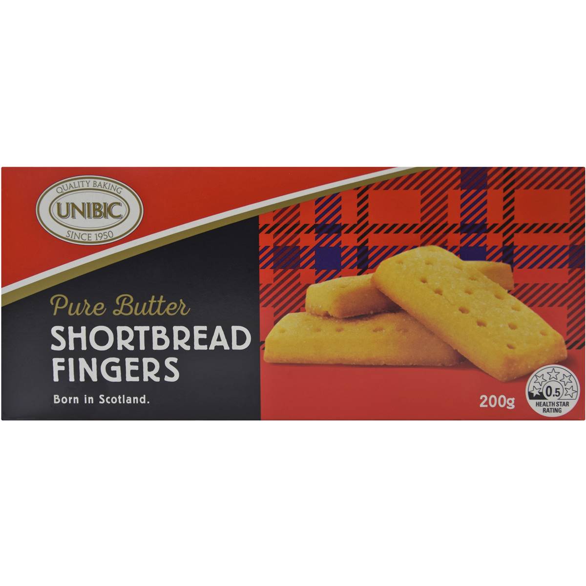 Calories in Unibic Shortbread Shortbread Fingers