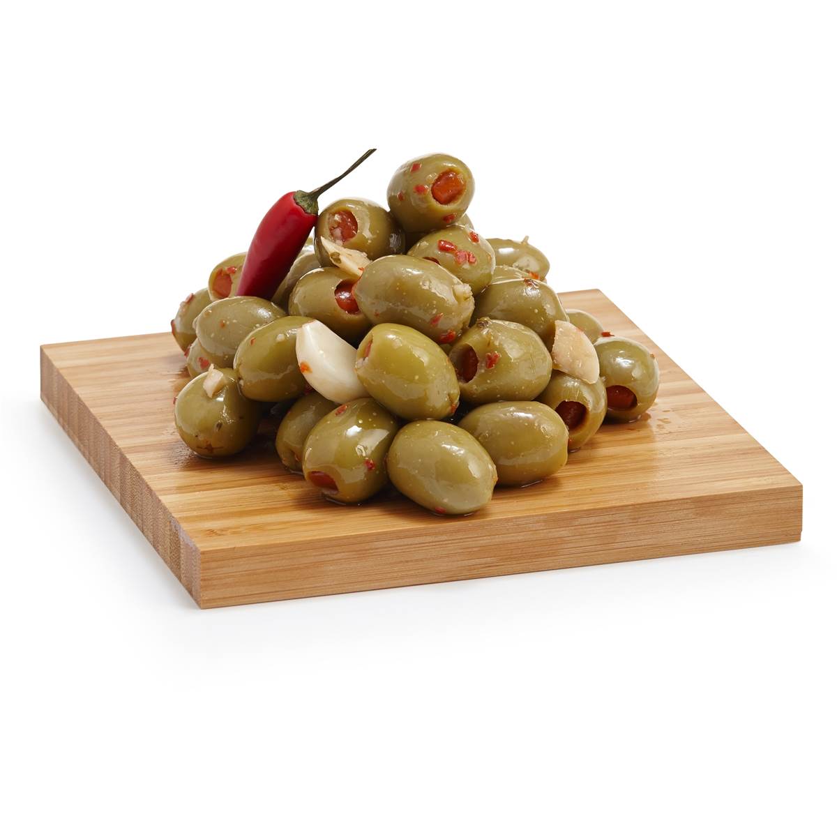 Calories in Woolworths Olives Green Stuffed Chilli Garlic
