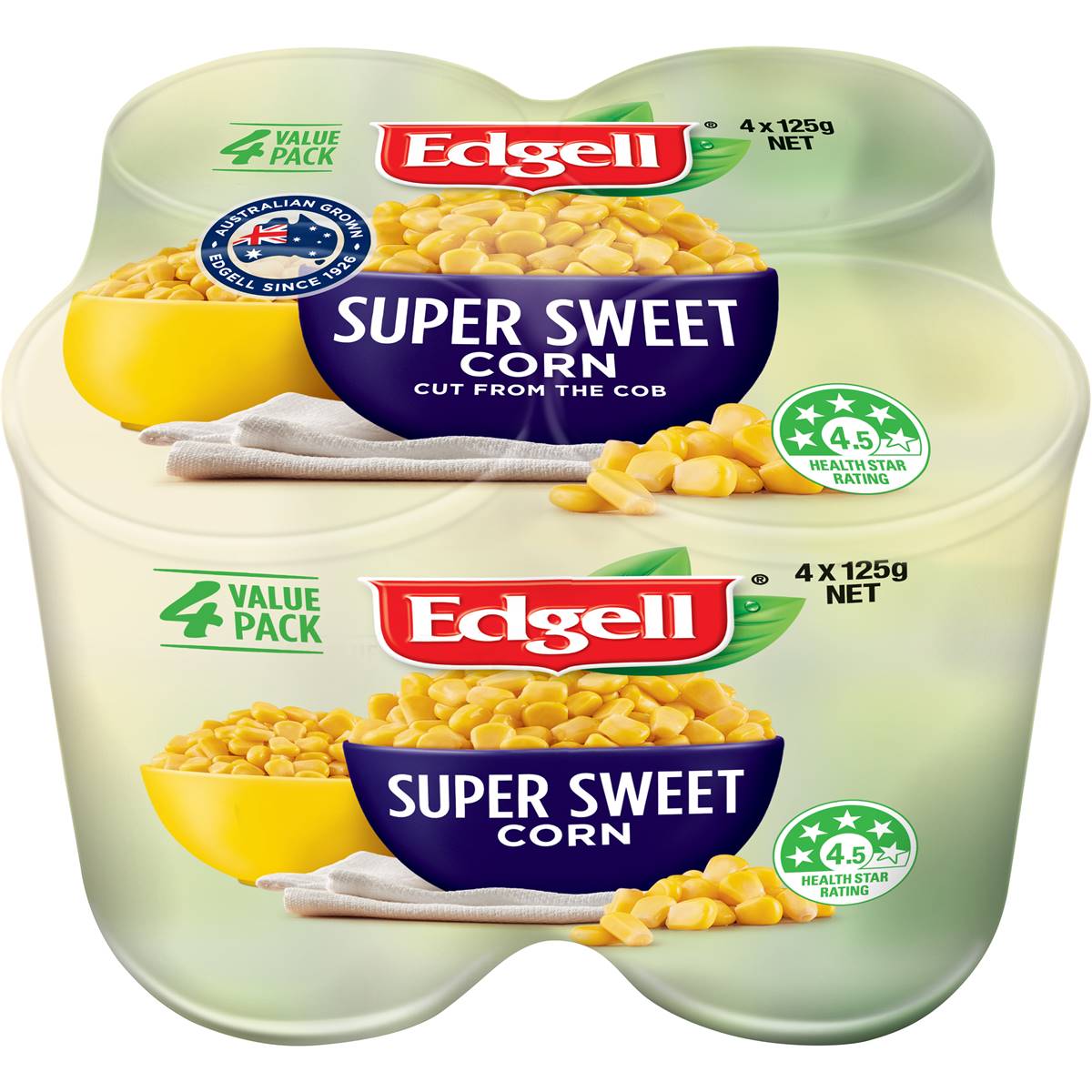 Calories in Edgell Super Sweet Corn Kernels, drained calcount