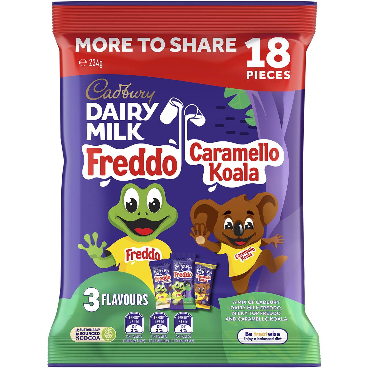 Cadbury Freddo & Caramello Milk Chocolate Variety